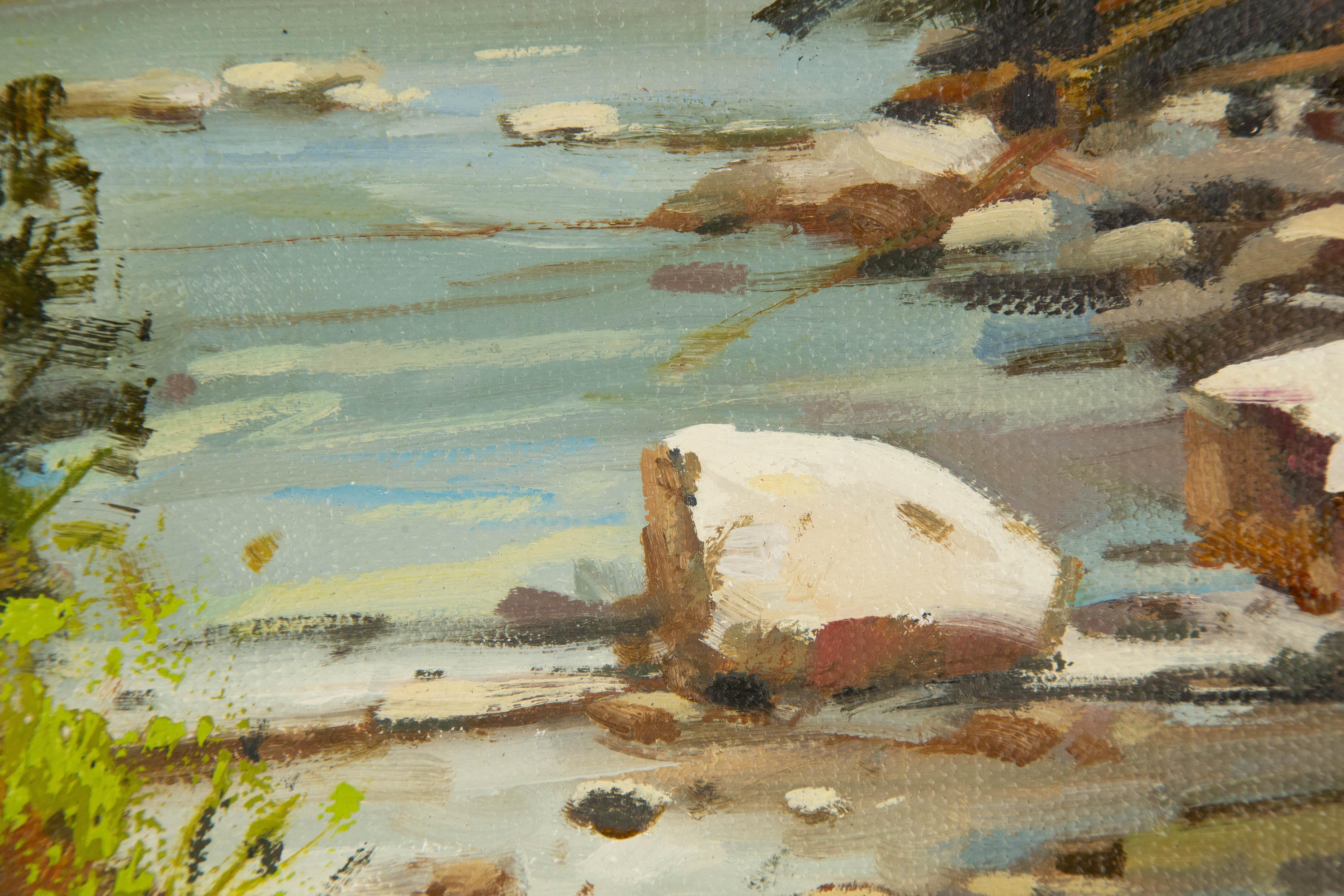 Yun Xi Landscape Original Oil On Canvas 