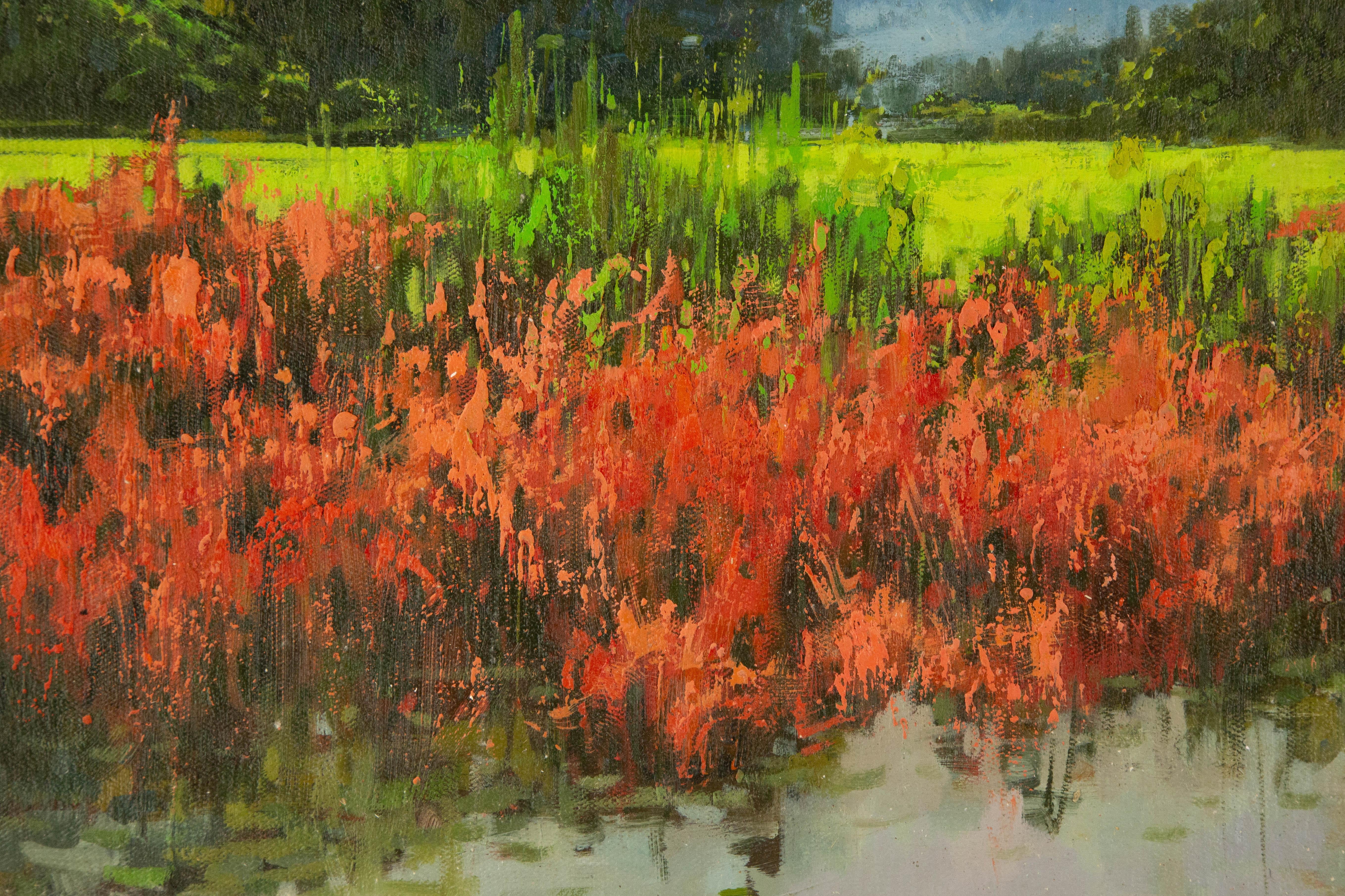 Yun Xi Paisaje Original Óleo Sobre Lienzo 