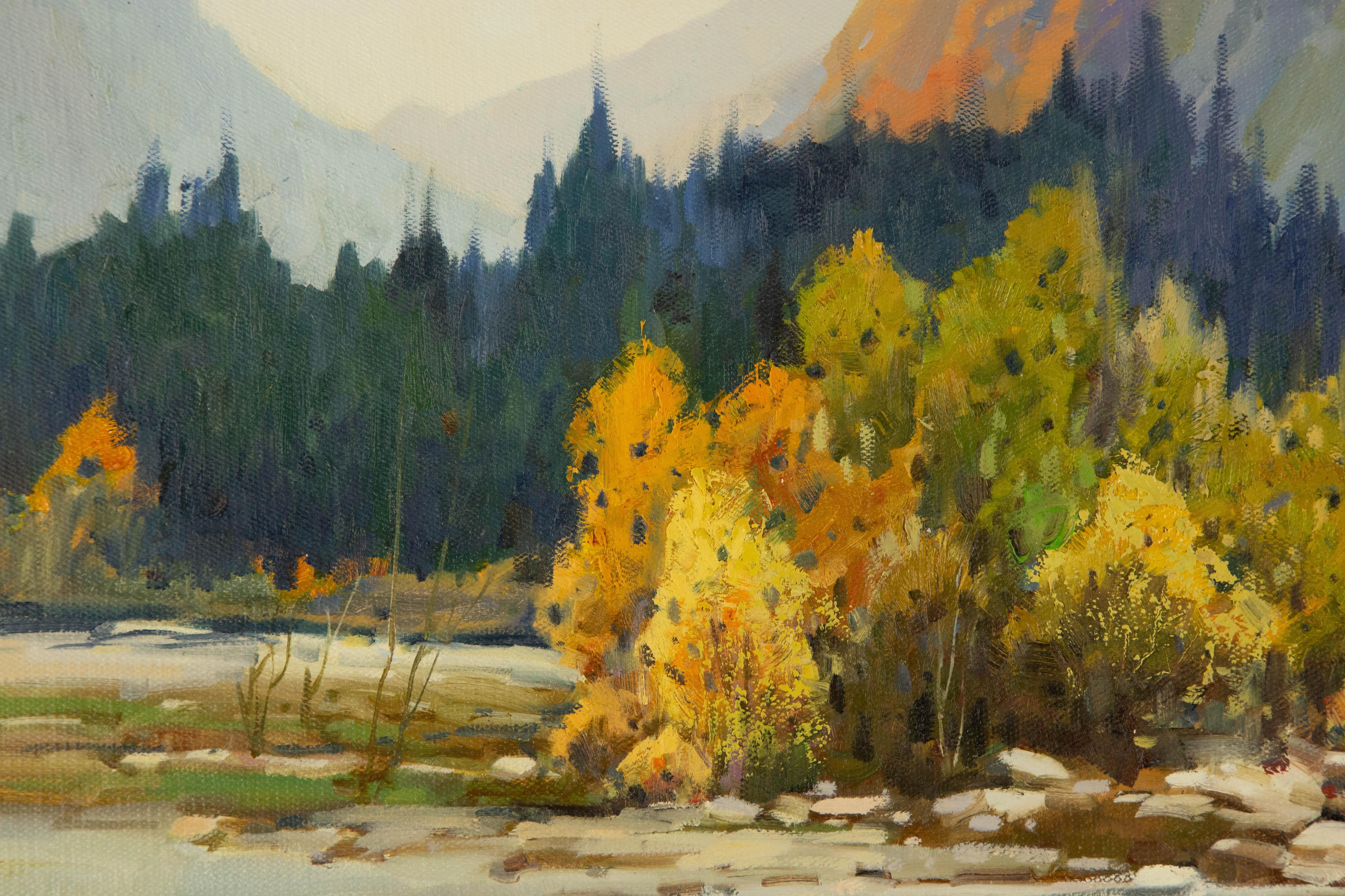 Yun Xi Landscape Original Qi Chen Still Life Original Oil On Canvas 