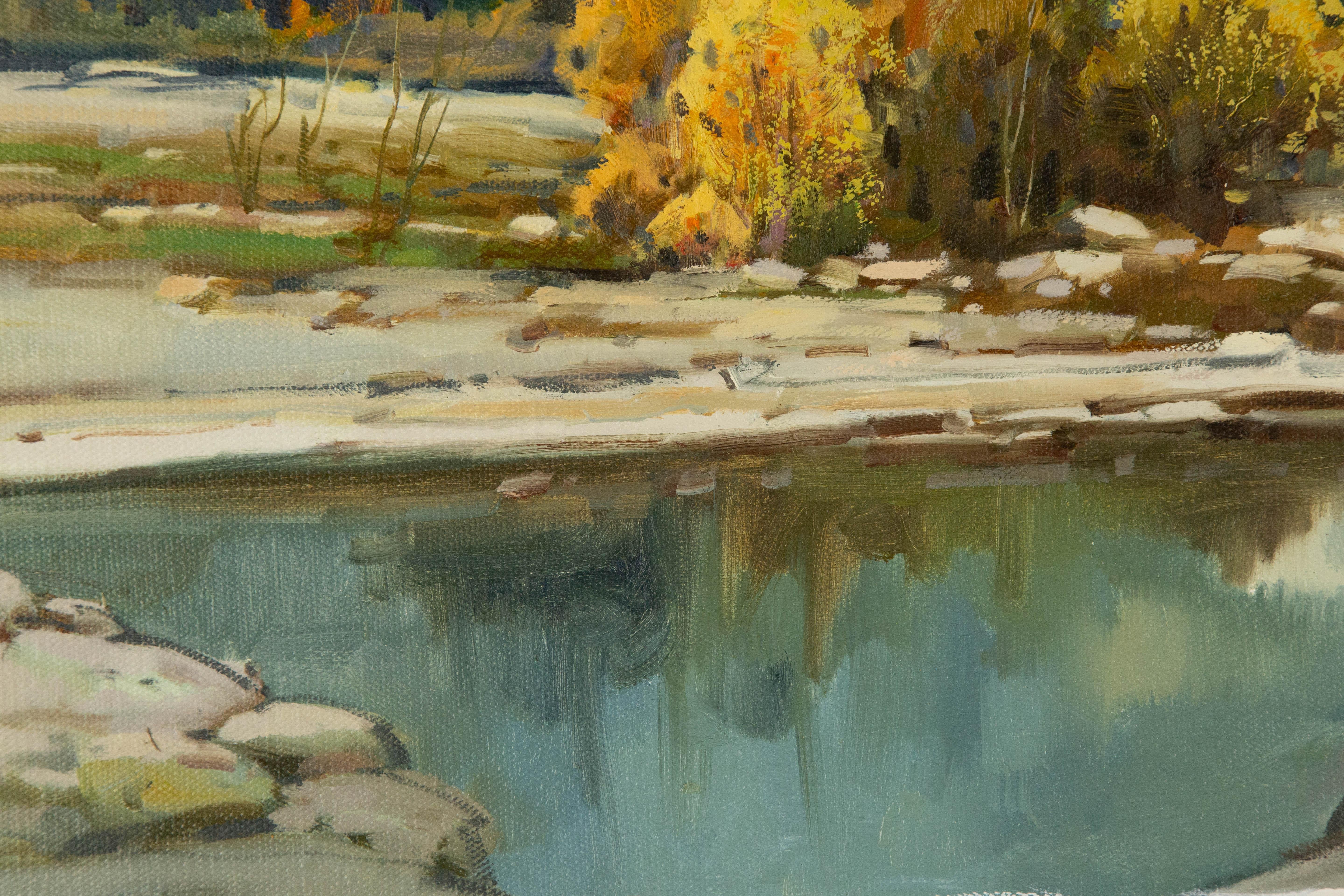 Yun Xi Landscape Original Qi Chen Still Life Original Oil On Canvas 