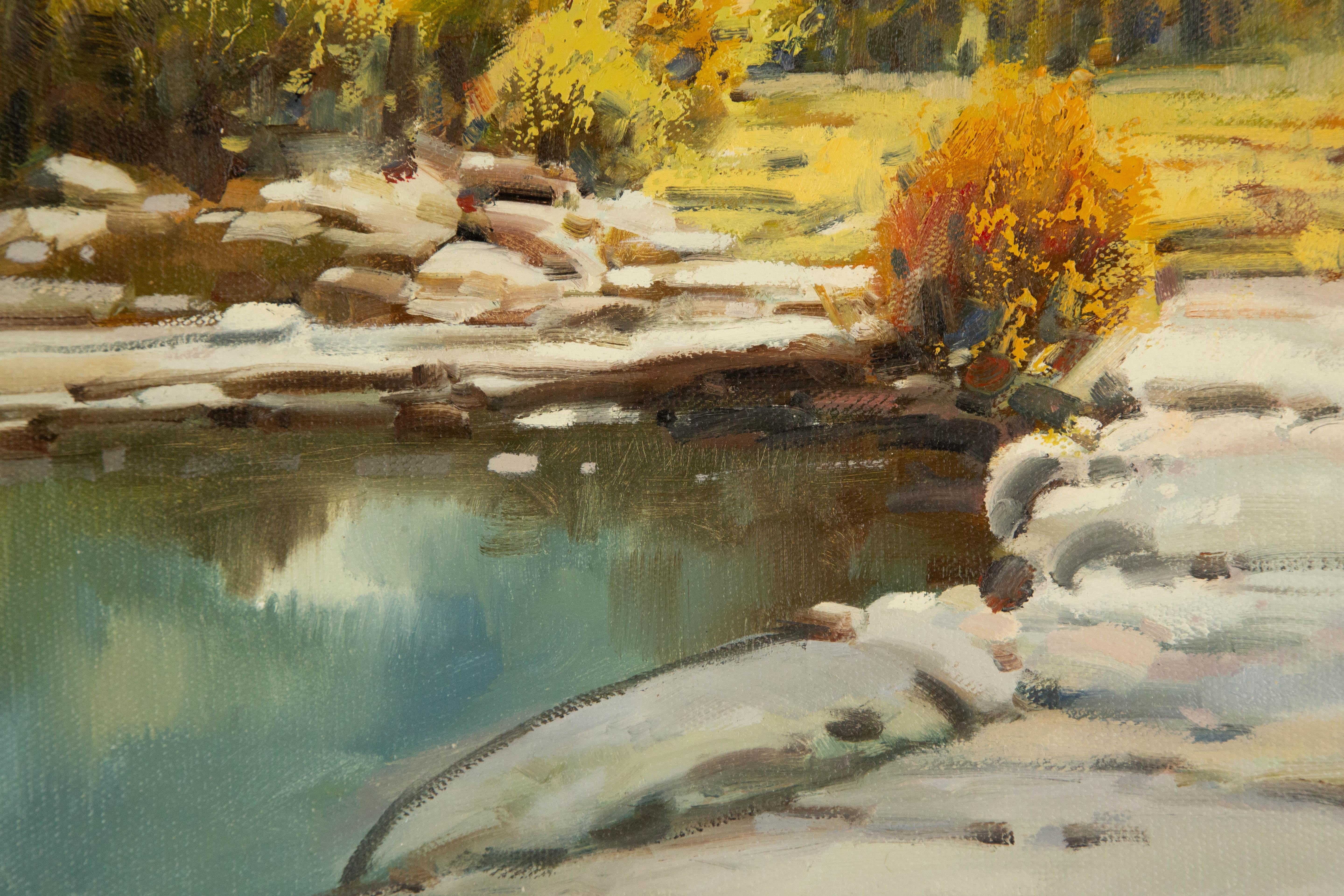 Yun Xi Landscape Original Qi Chen Still Life Original Oil On Canvas 