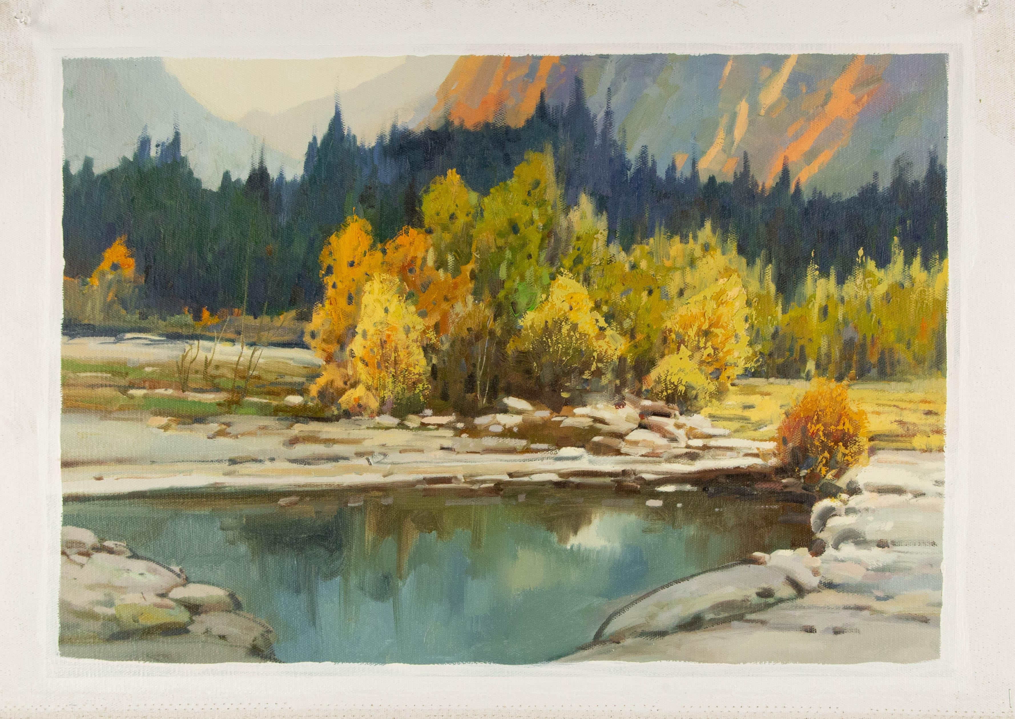 Yun Xi Landscape Original Qi Chen Still Life Original Oil On Canvas 
