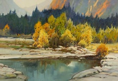 Yun Xi Paisaje Original Qi Chen Bodegón Original Óleo Sobre Lienzo "Quietud A