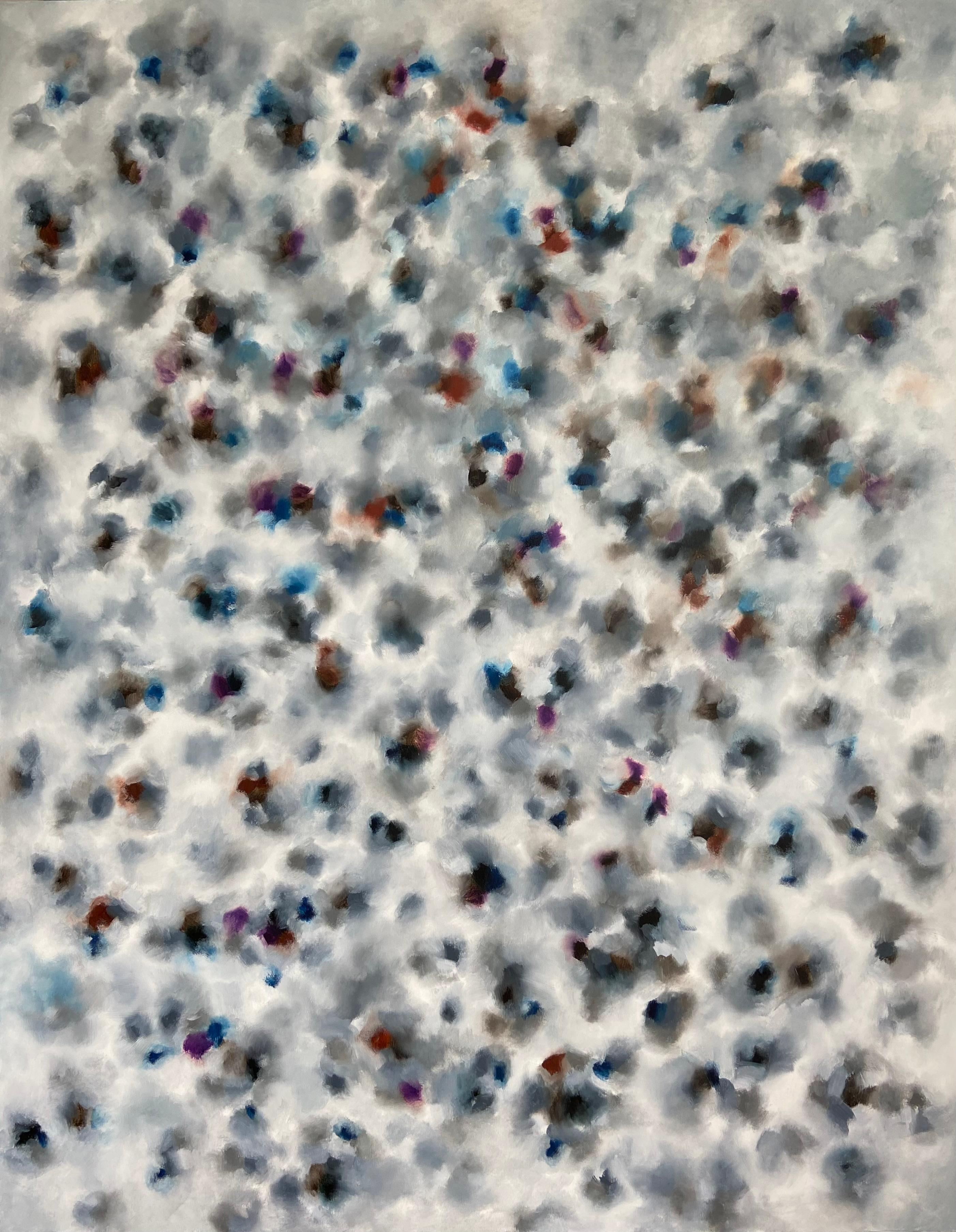 Yuna Galejeva Abstract Painting - Snow Meditation