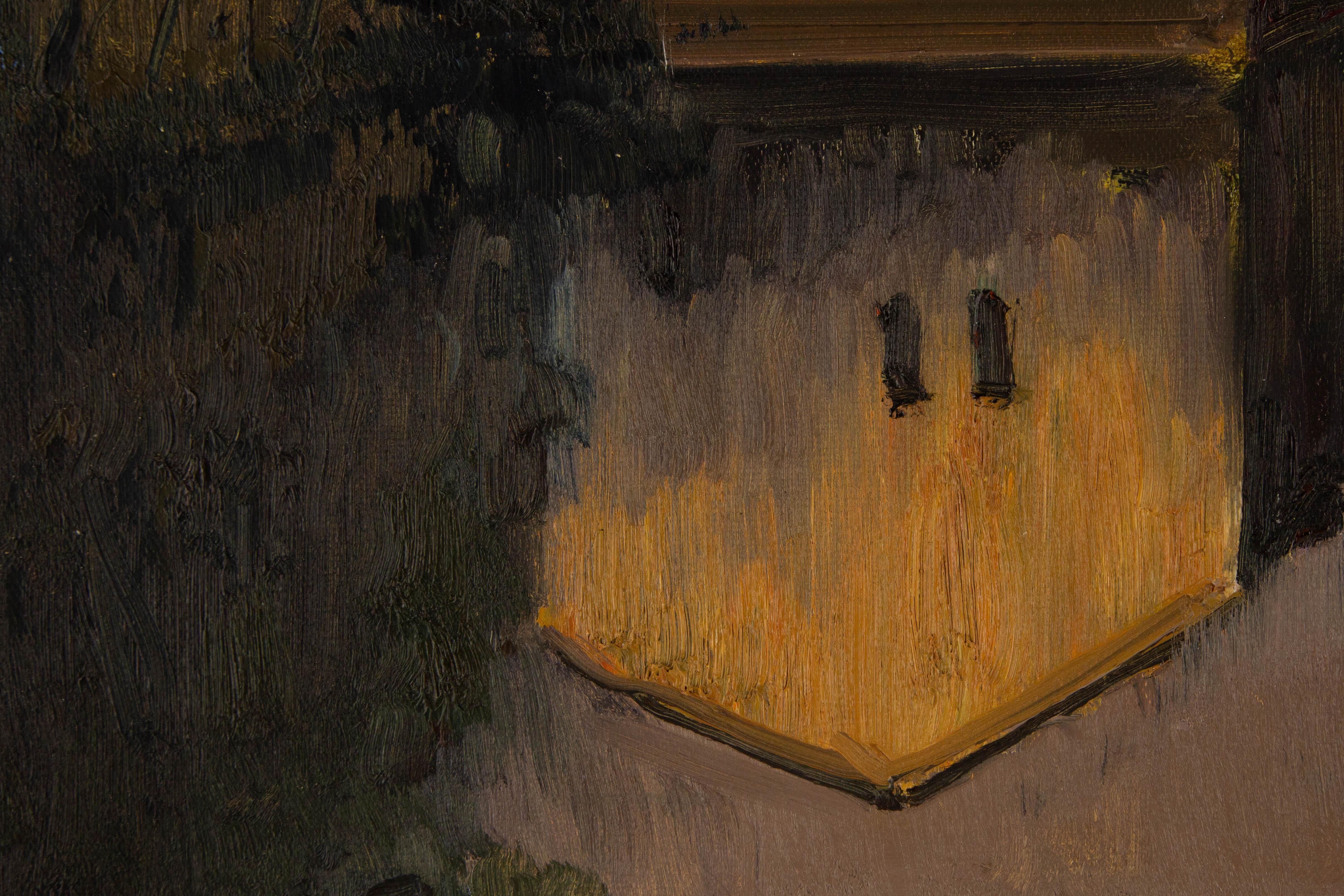Huile originale sur toile « Watertown », paysage Yunxian Li en vente 2