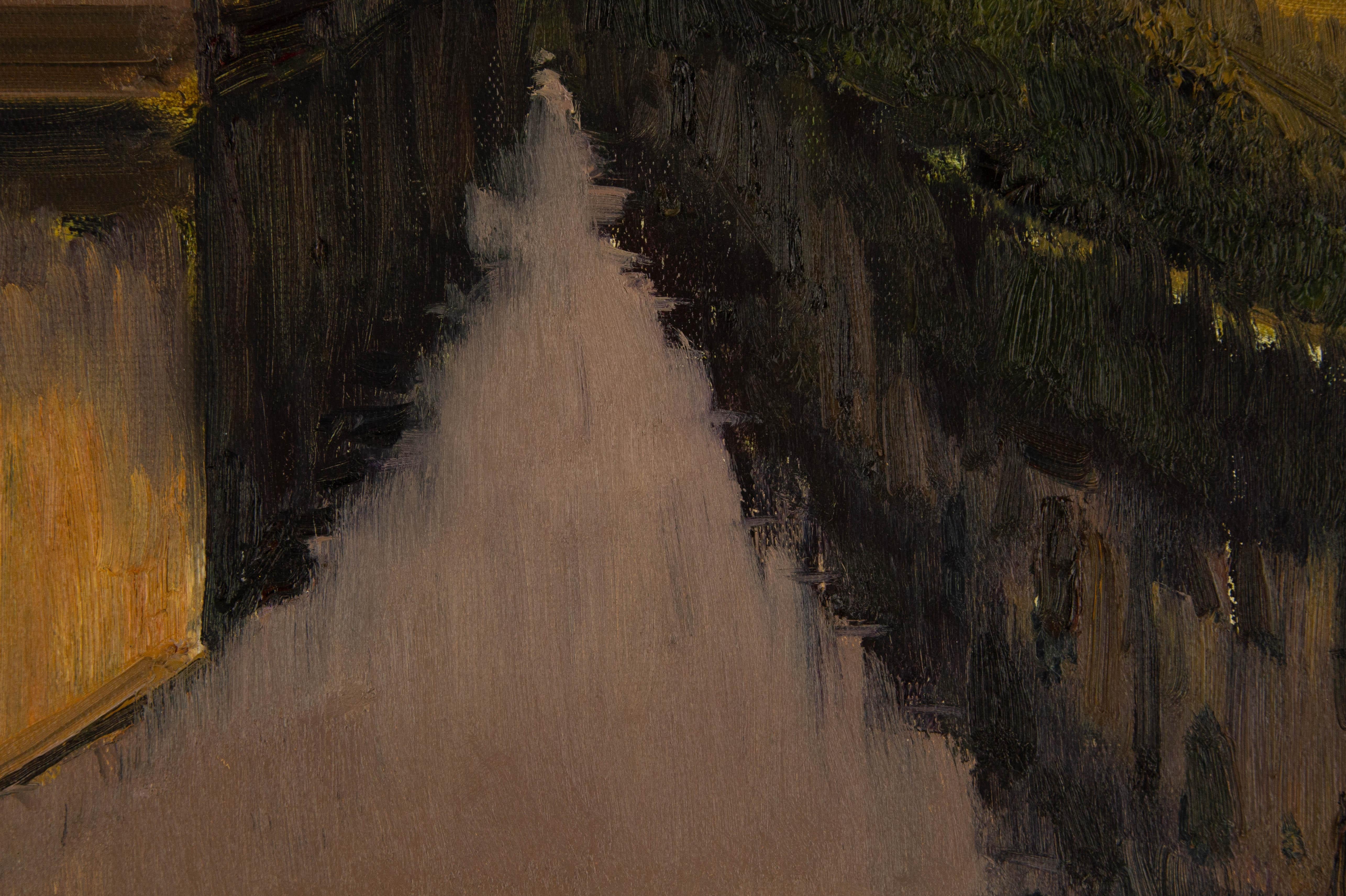 Huile originale sur toile « Watertown », paysage Yunxian Li en vente 4