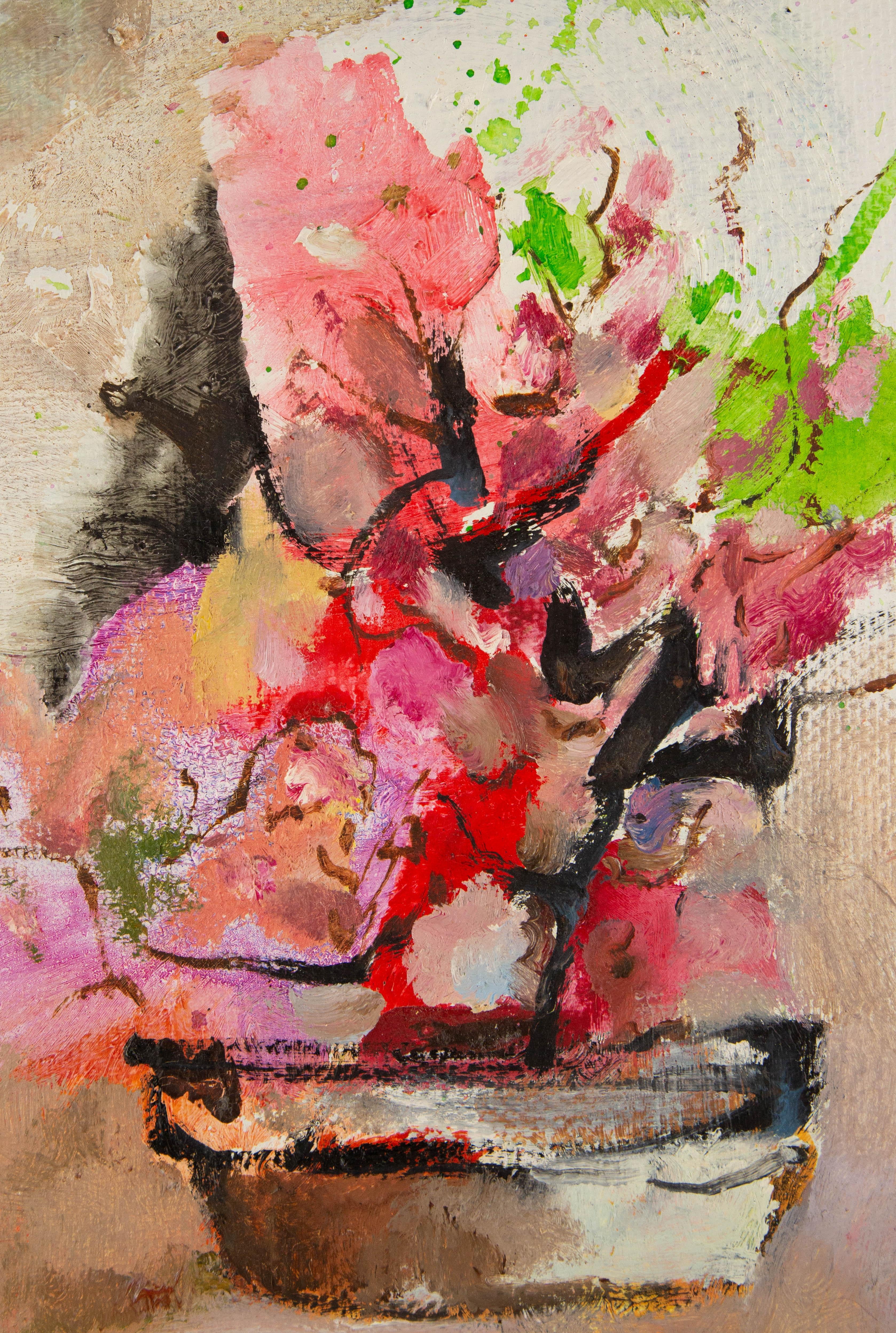 Yunxian Li Stillleben Original Öl auf Leinwand „No.1“ im Angebot 5