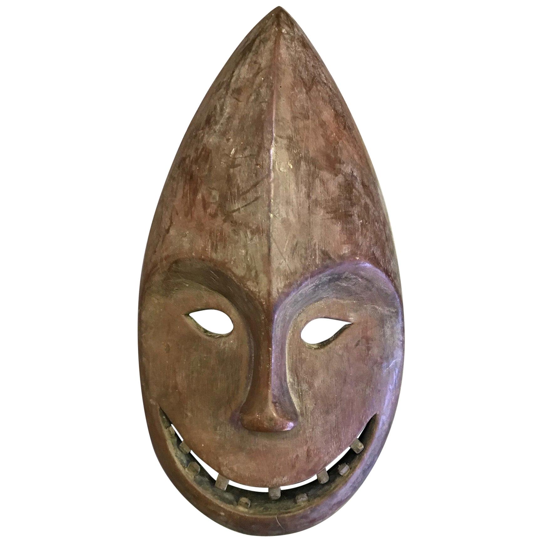 Yupik Yup'ik Native American Alaska Carved Wood Anthropomorphic Spirit Mask