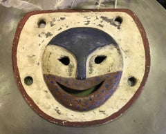 Yupik Yup'ik Native American Alaska Polychrome Wood Anthropomorphic Spirit Mask