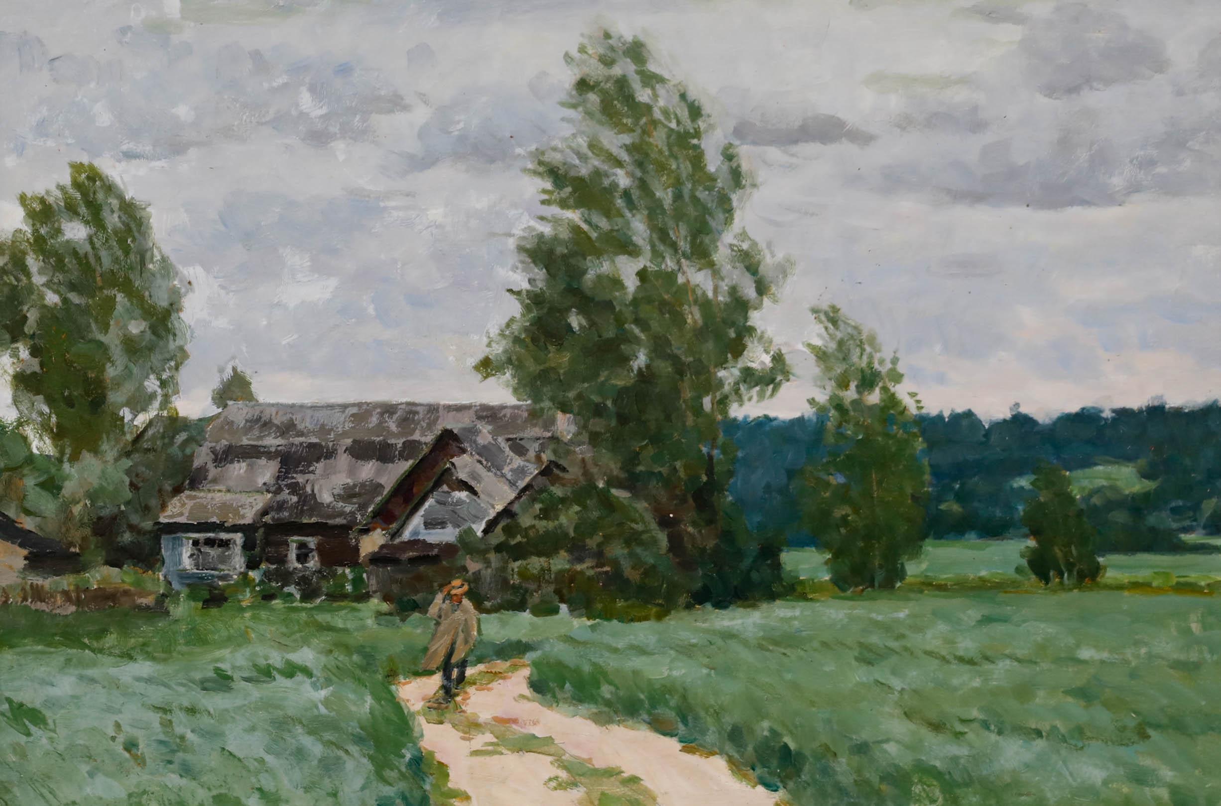 Yuri Bondarenko (b.1952)  - c.1983 Oil, The Road to Sannikova For Sale 1