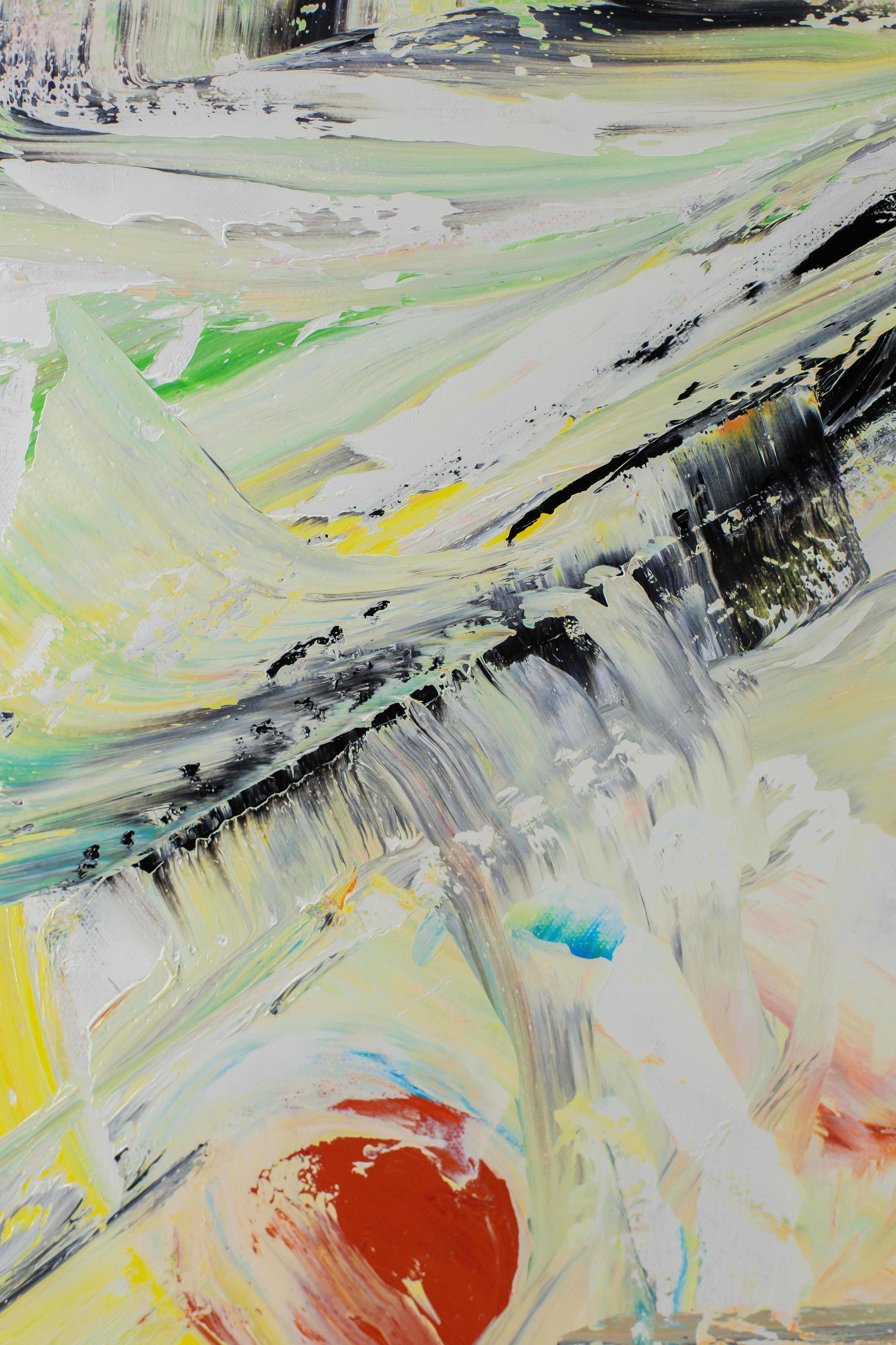 SCIENCE FICTION SNOW NO. 1 - Contemporary Abstract Painting For Sale 3