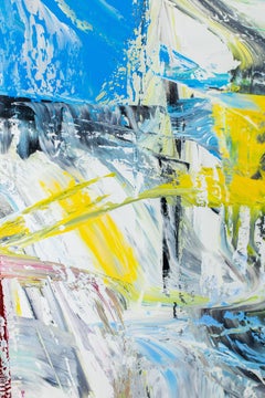 SCIENCE FICTION SNOW NO. 2 - Contemporary Abstract Painting