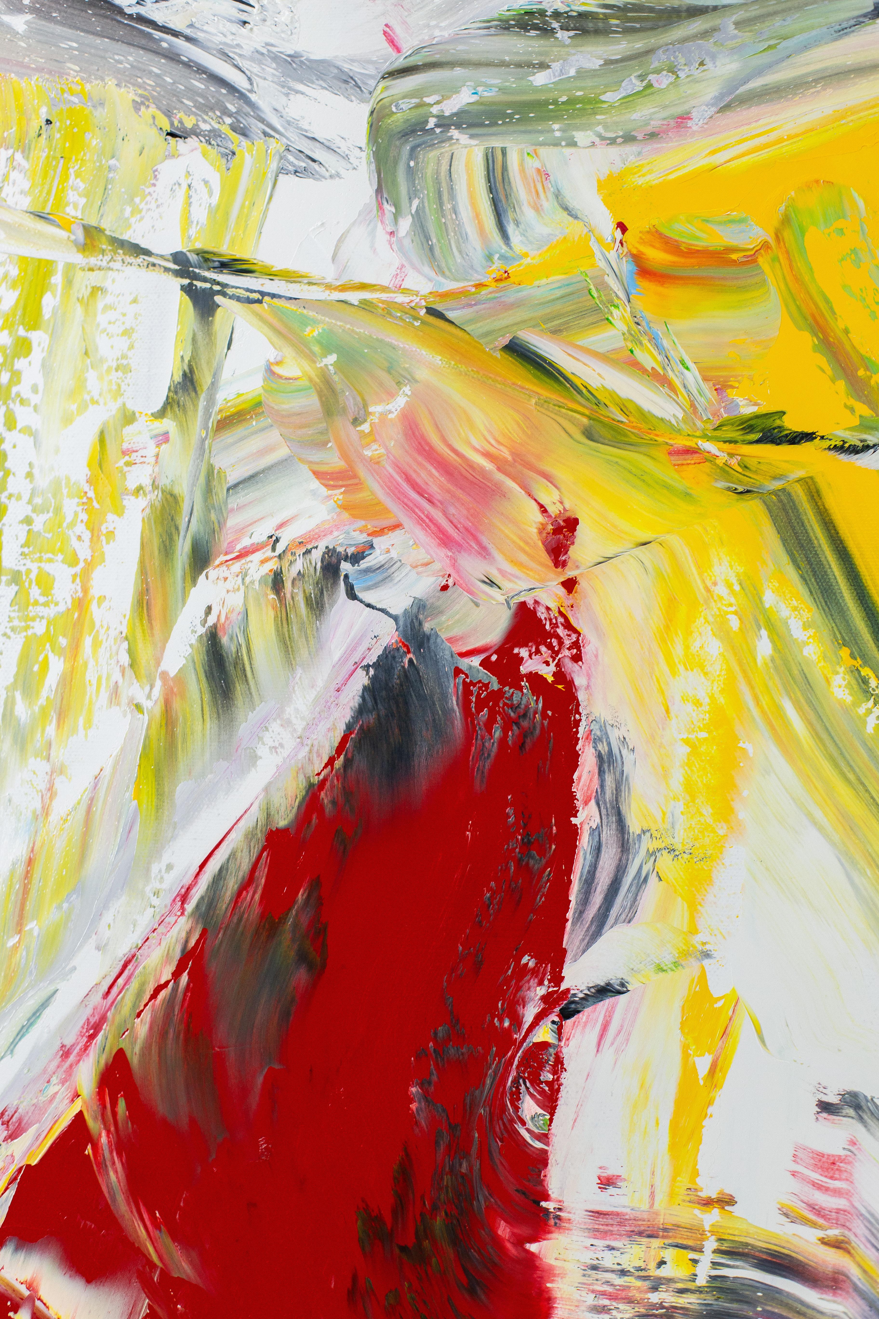 CIENCIA FICCIÓN NIEVE NO. 2 - Pintura Abstracta Contemporánea - Abstract Painting Beige de Yuri Figueroa