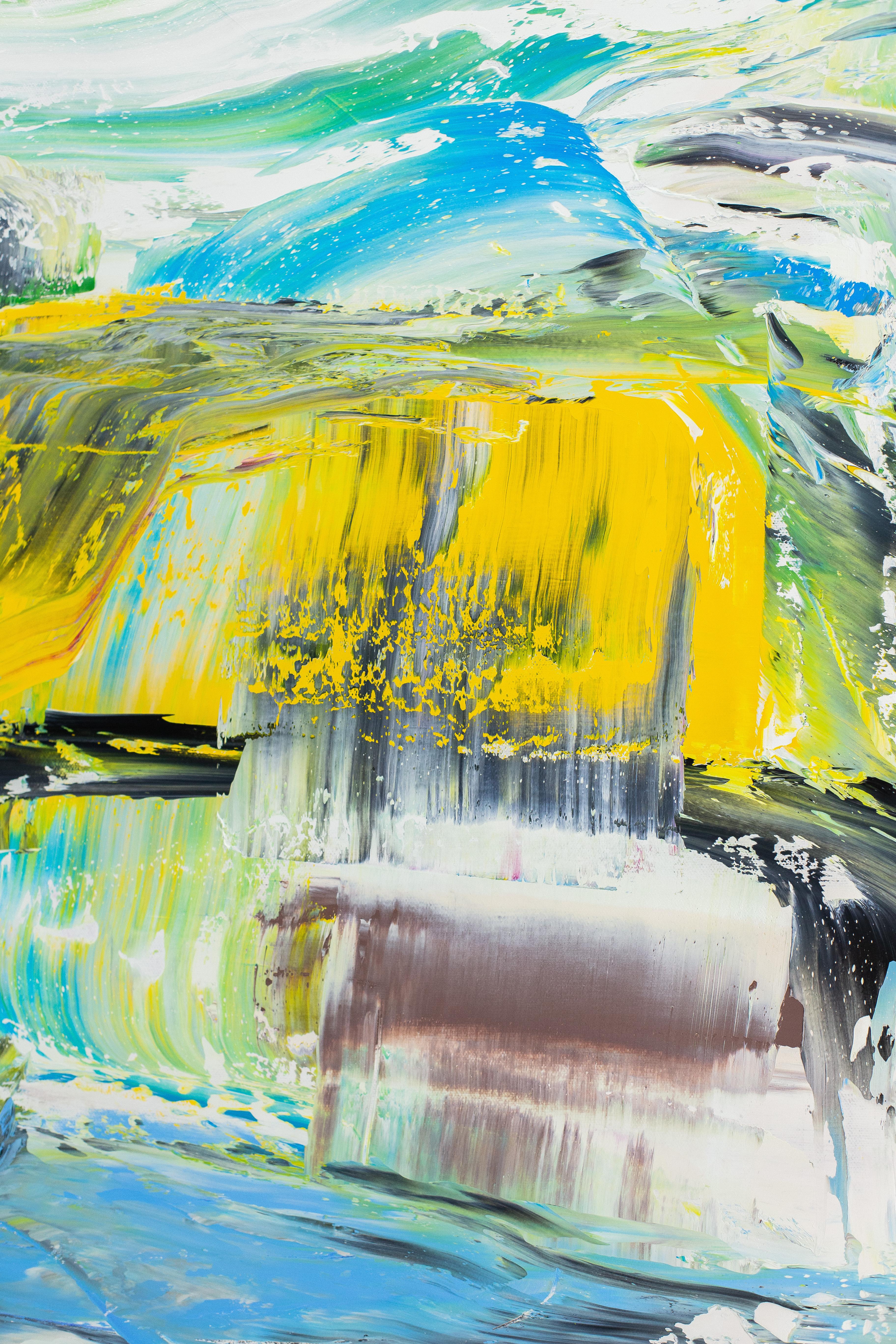 CIENCIA FICCIÓN NIEVE NO. 2 - Pintura Abstracta Contemporánea en venta 1