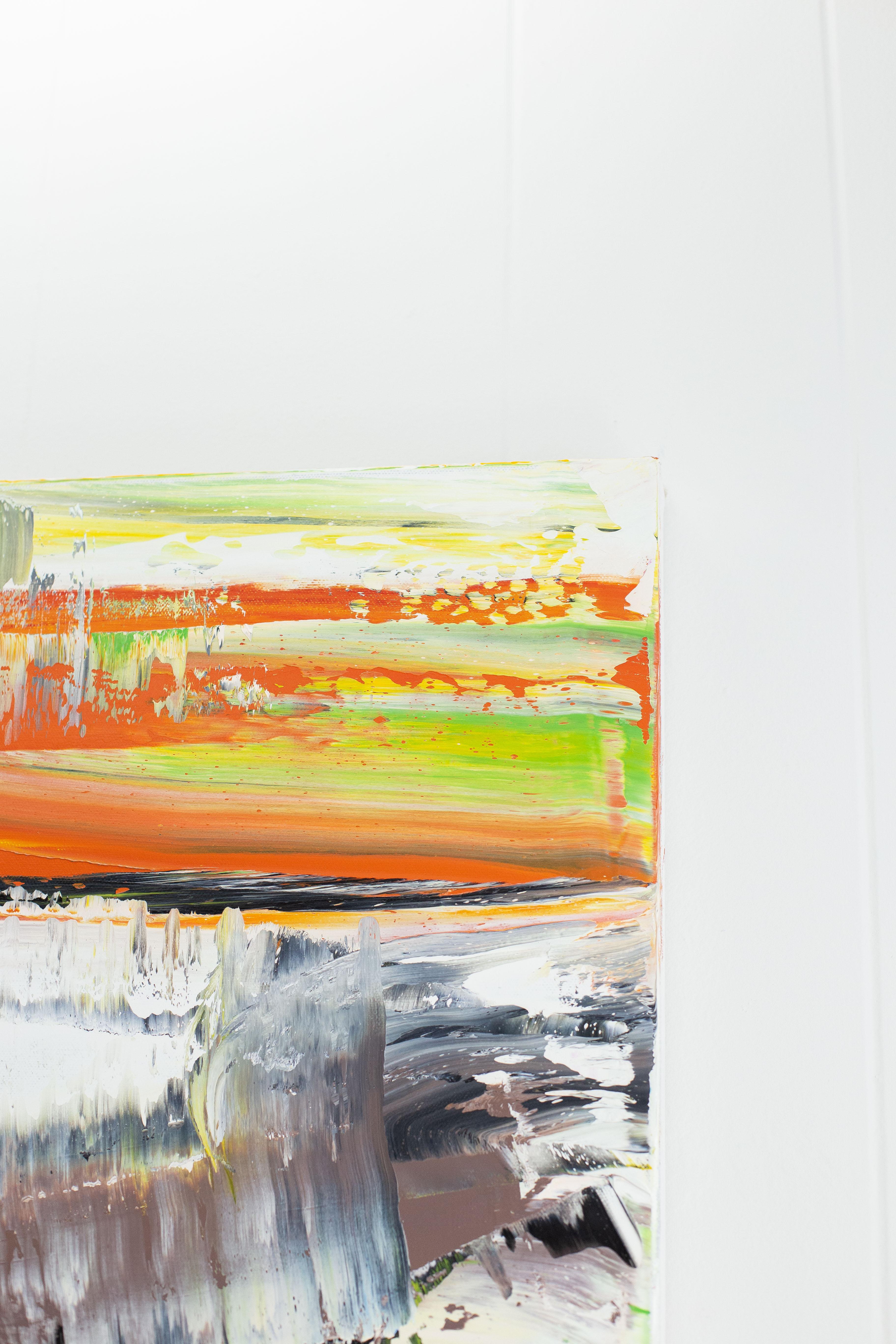 SCIENCE FICTION SNOW N° 3 - Peinture abstraite contemporaine - Beige Abstract Painting par Yuri Figueroa