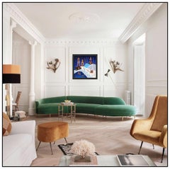 Yuri Gorbachev Oil Painting on Canvas Original Signed Village Landscape Artwork