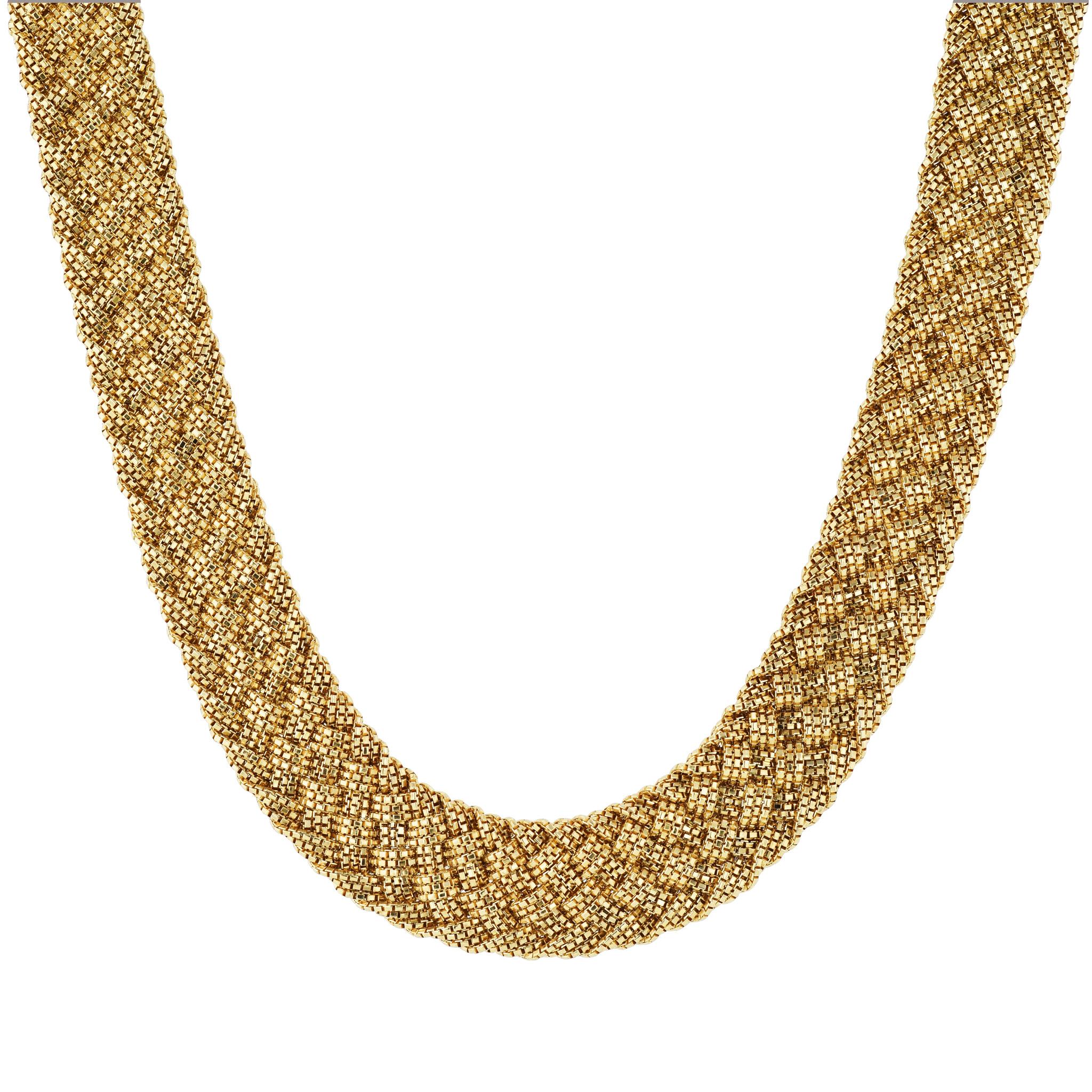 Breite geflochtene Nachlass-Halskette Yuri Ichihashi aus 18 Karat Gelbgold im Zustand „Neu“ im Angebot in Miami, FL