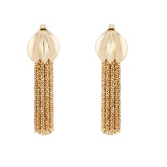 Yuri Icihihashi Yellow Gold Tassel Dangle Earrings
