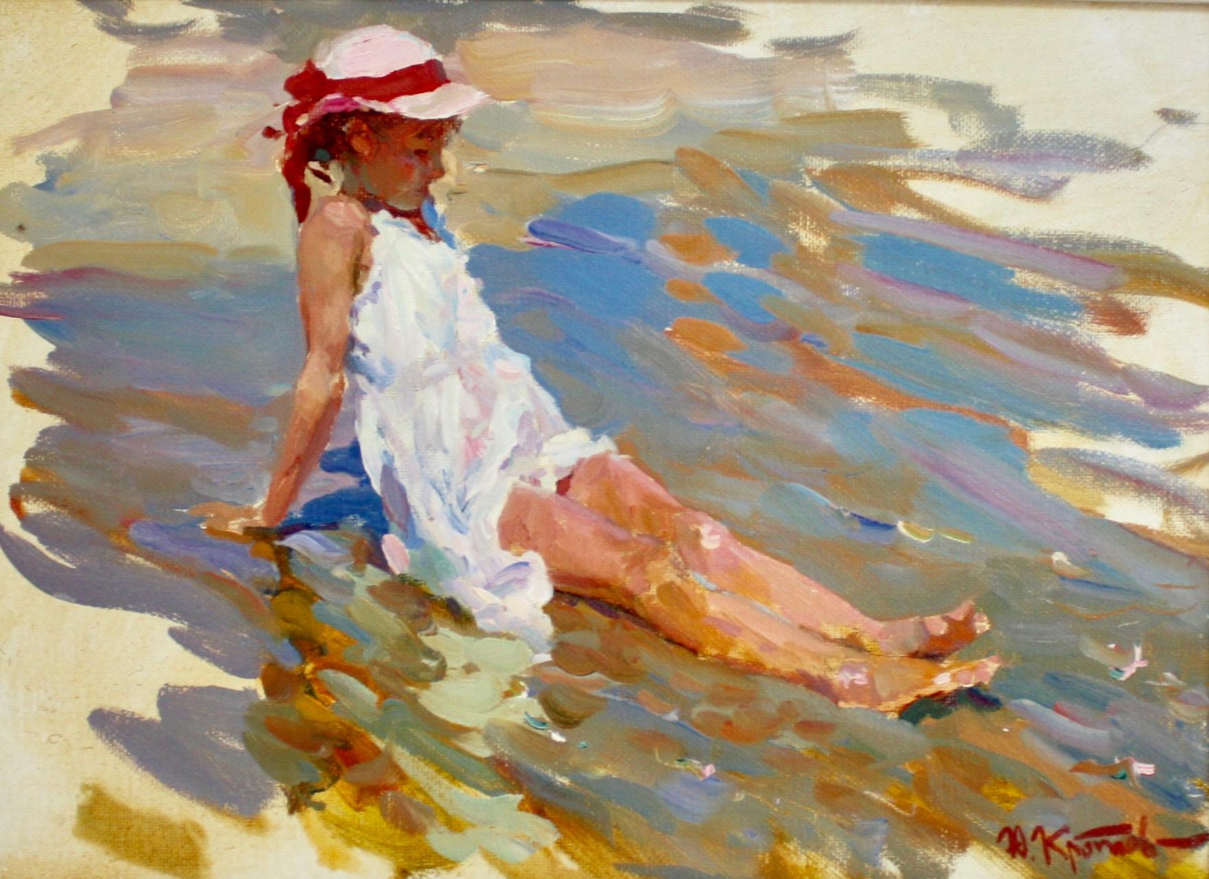 AL BORDE DEL MAR , , Yuri Krotov 1964  artista ruso contemporáneo en venta 2