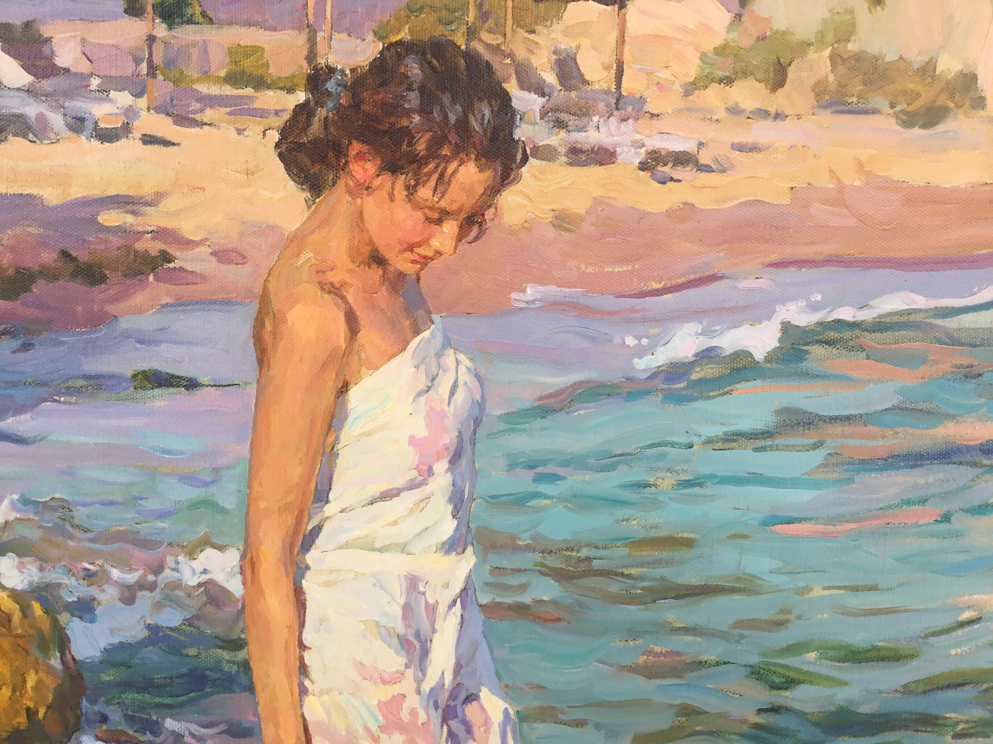 By The Edge of The Sea di Yuri Krotov Artista contemporaneo russo in vendita 9