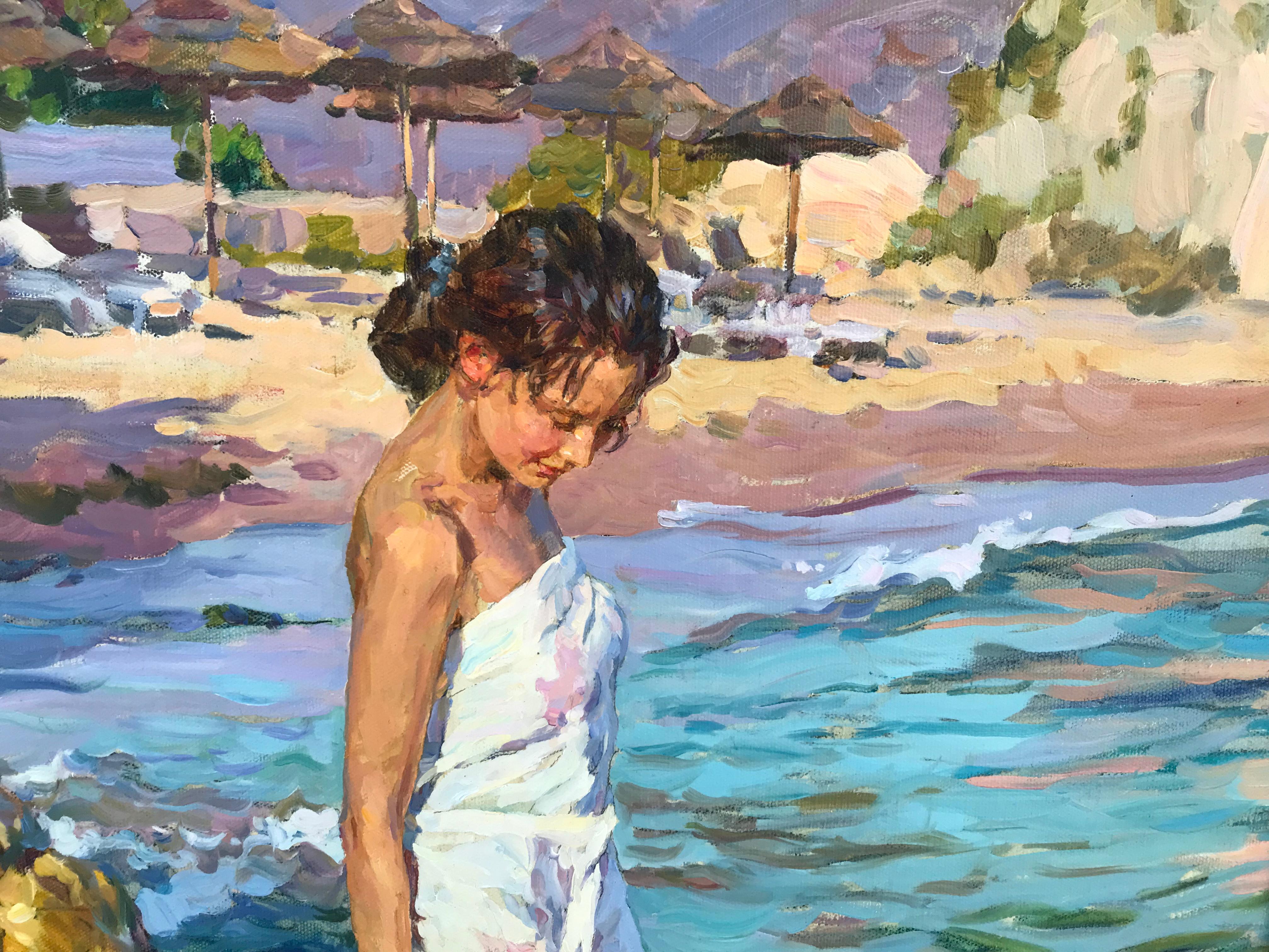 By The Edge of The Sea di Yuri Krotov Artista contemporaneo russo in vendita 10