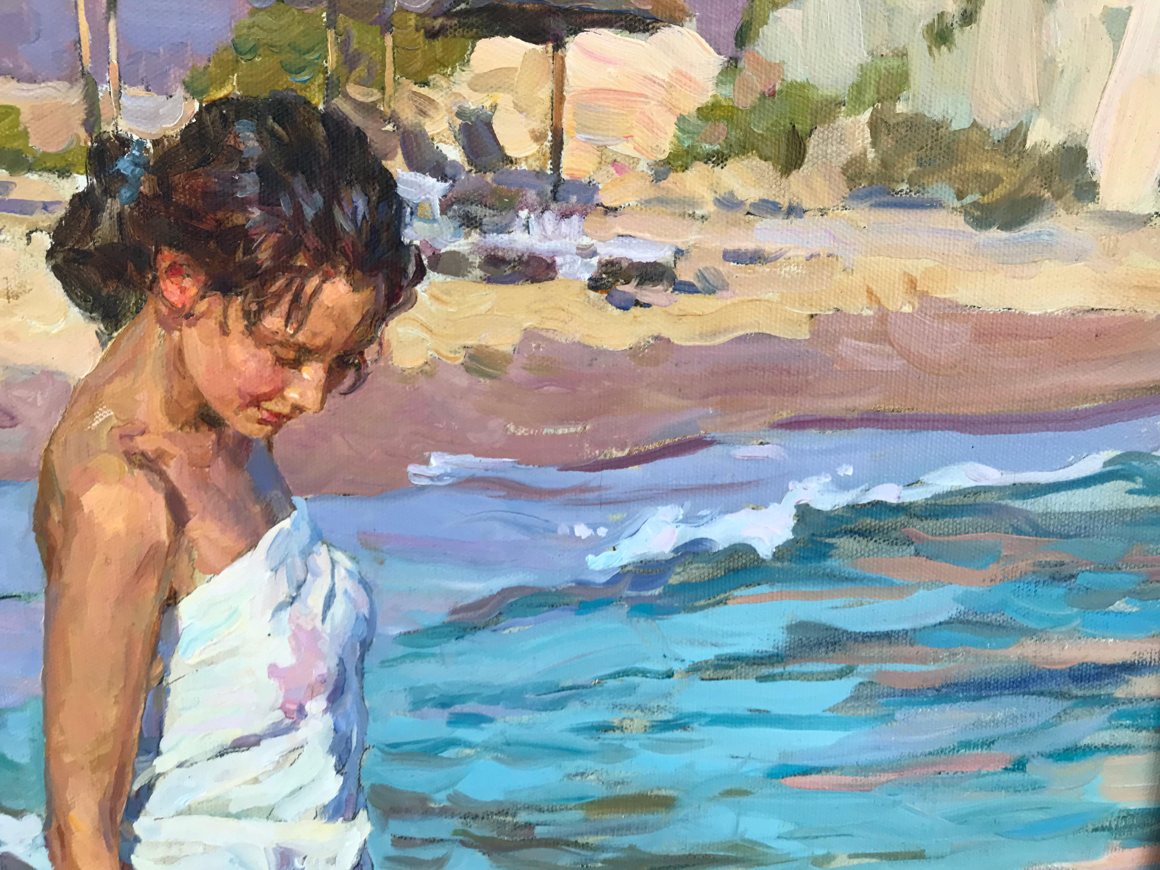 By The Edge of The Sea di Yuri Krotov Artista contemporaneo russo in vendita 11