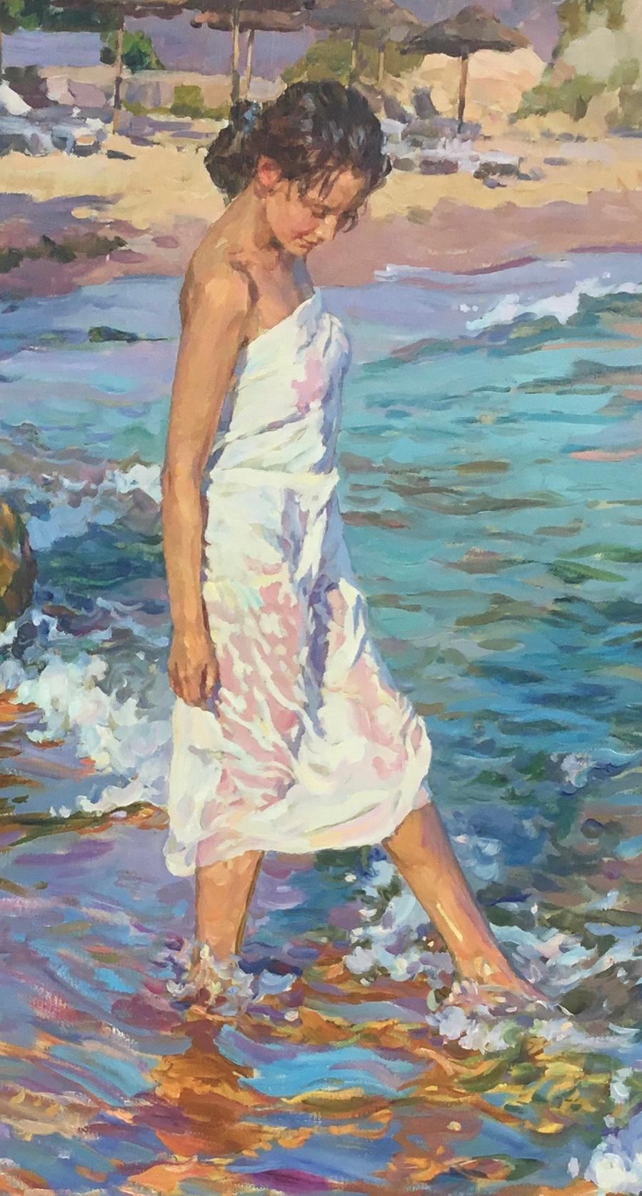 By The Edge of The Sea di Yuri Krotov Artista contemporaneo russo in vendita 4