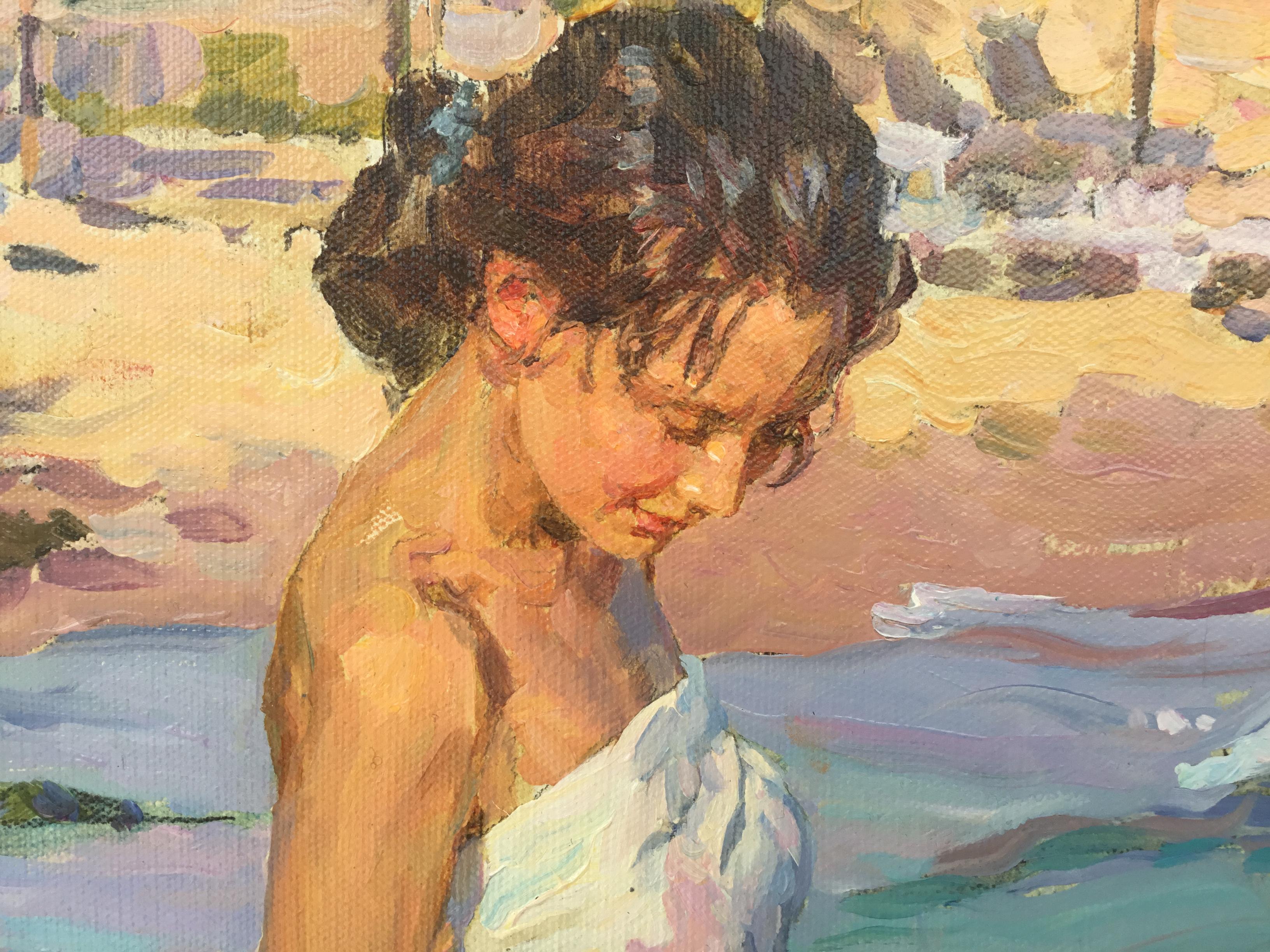 By The Edge of The Sea di Yuri Krotov Artista contemporaneo russo in vendita 8