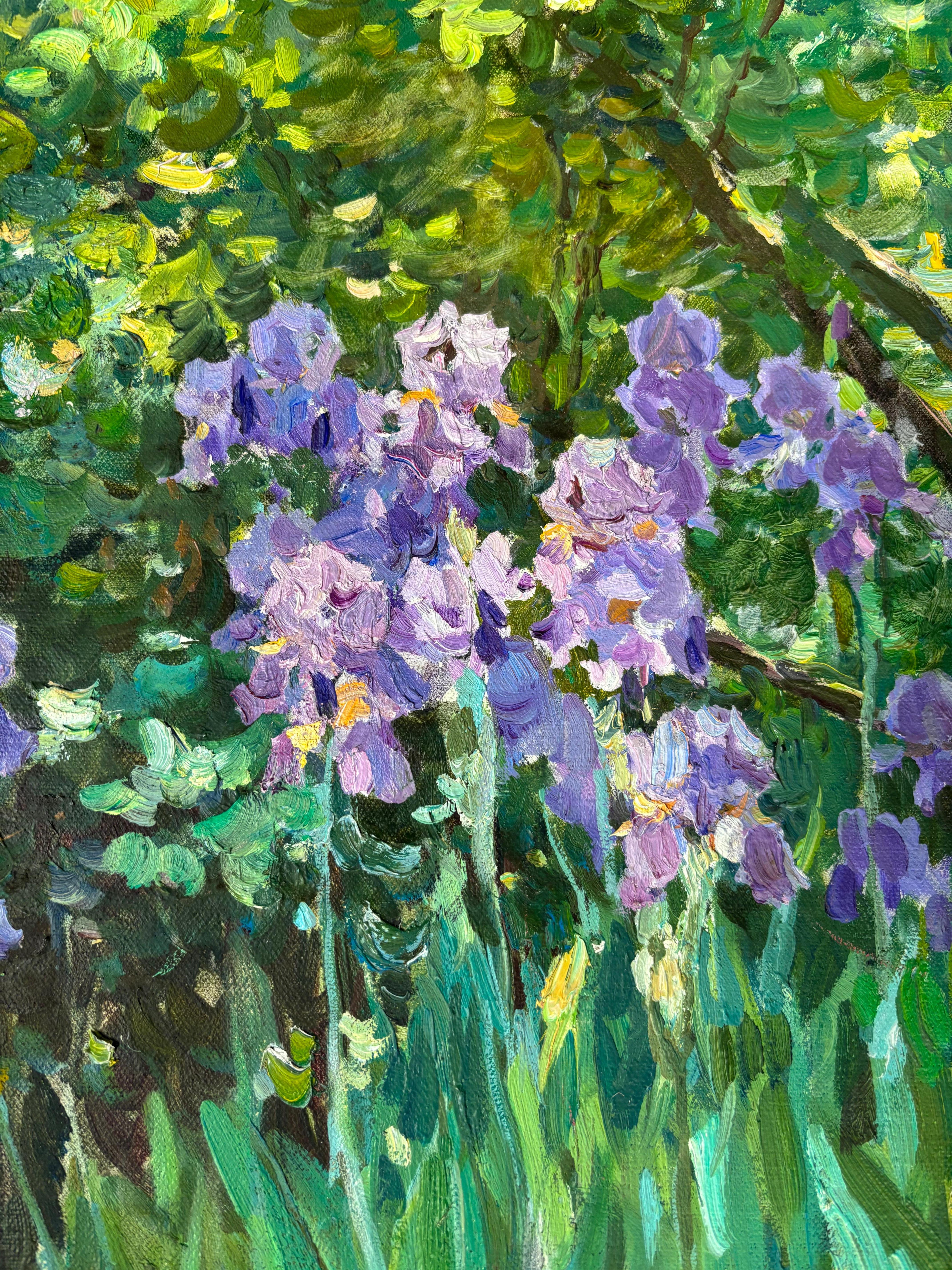 OPEN BOOK ON THE GARDEN BENCH...Yuri Krotov.contemporary Russian artist For Sale 17