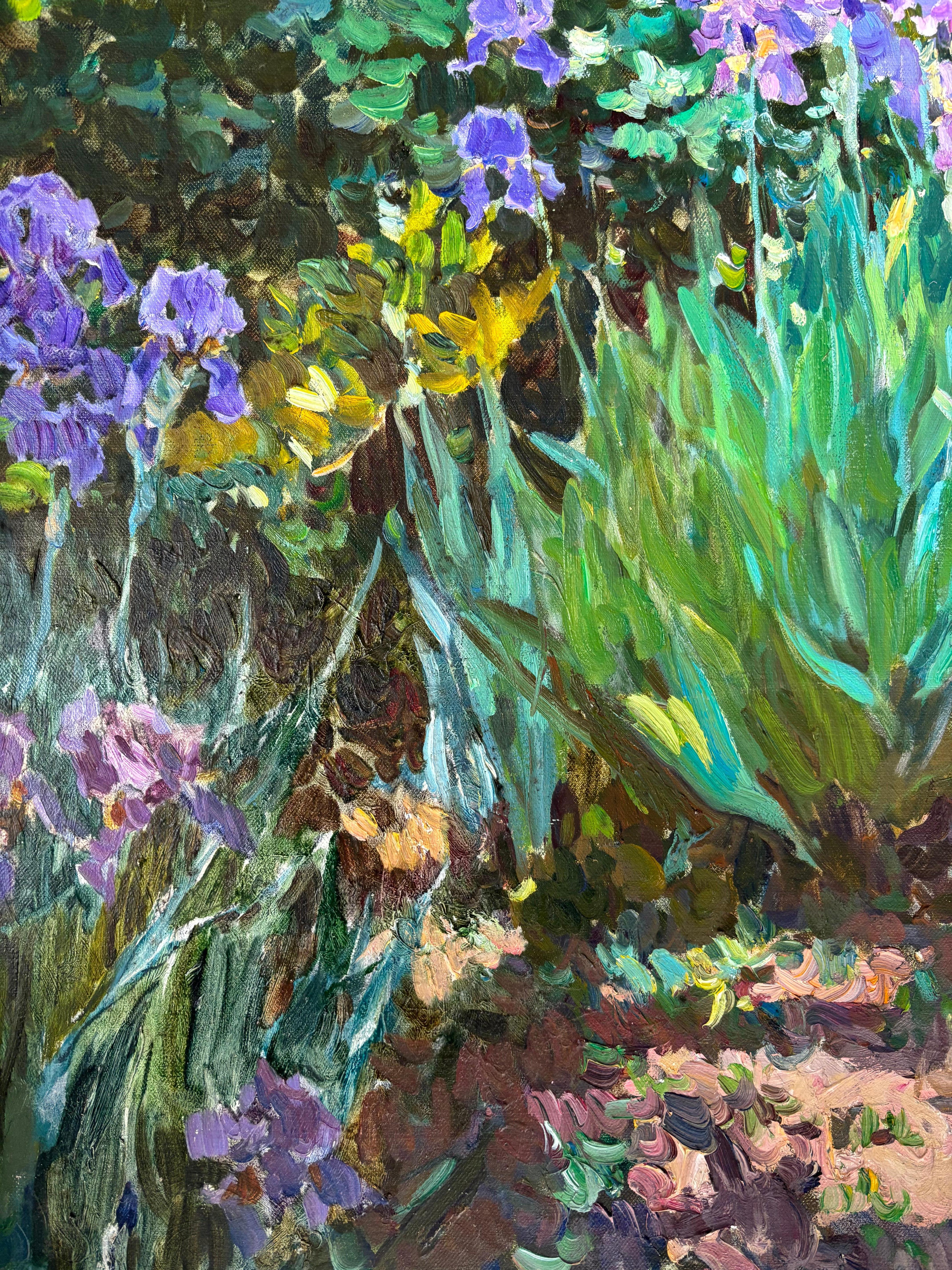 OPEN BOOK ON THE GARDEN BENCH...Yuri Krotov.contemporary Russian artist For Sale 18
