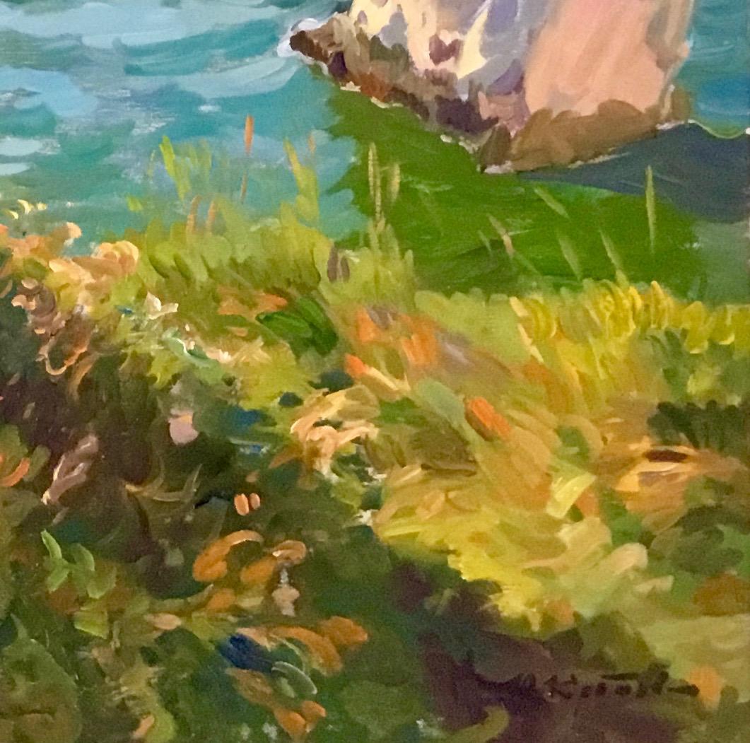 PORT GOULPHAR BELLE.IIE BRITTANY.Yuri Krotov 1964 . zeitgenössischer russischer Künstler im Angebot 6