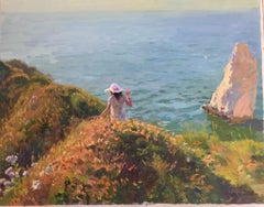 PORT GOULPHAR BELLE.IIE BRITTANY.Yuri Krotov 1964 . contemporary Russian artist
