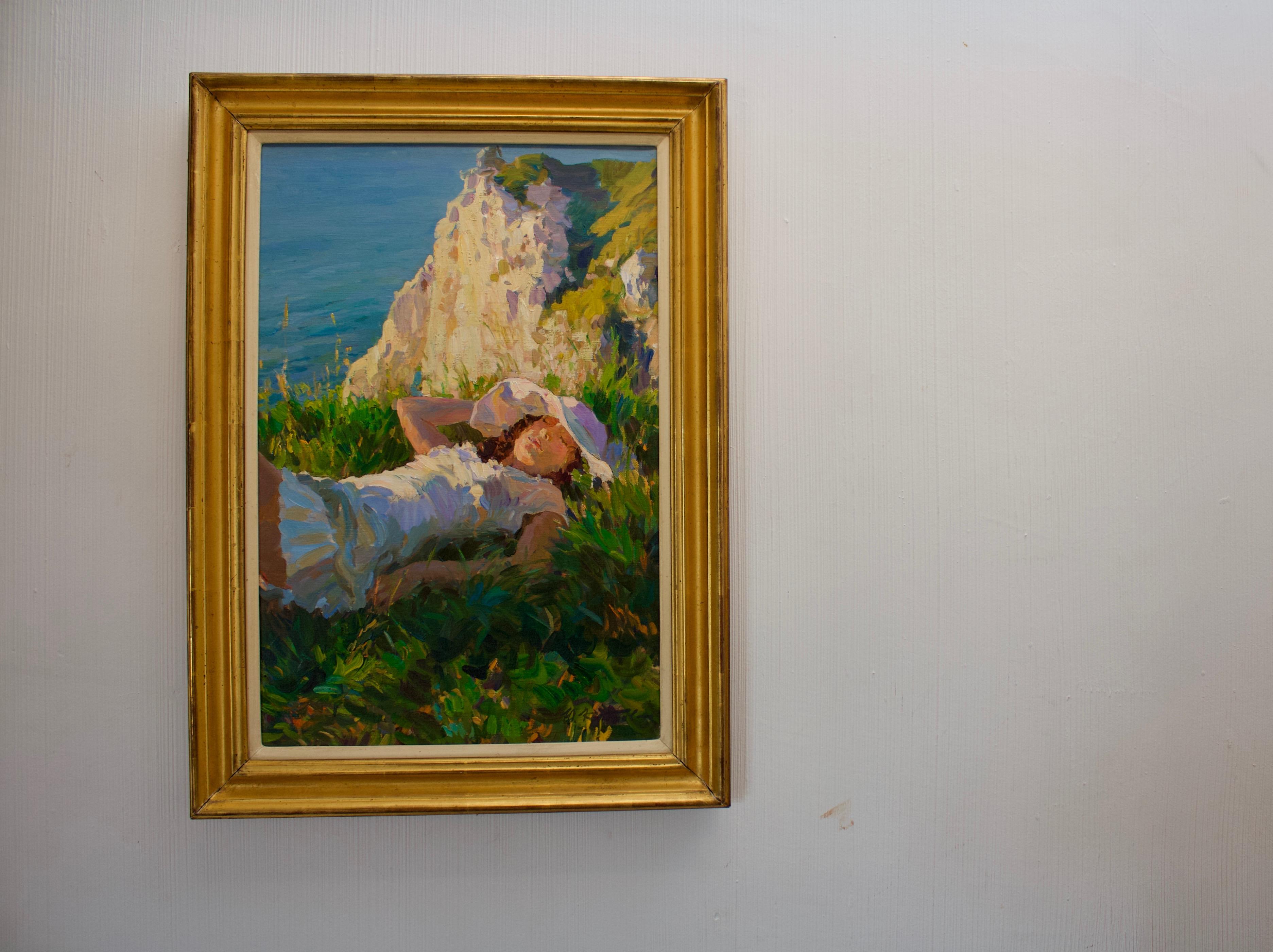 RESTING..PORT GOULPHAR BELLE IIE BRITTANY FRANCE..Yuri Krotov contemporary For Sale 12