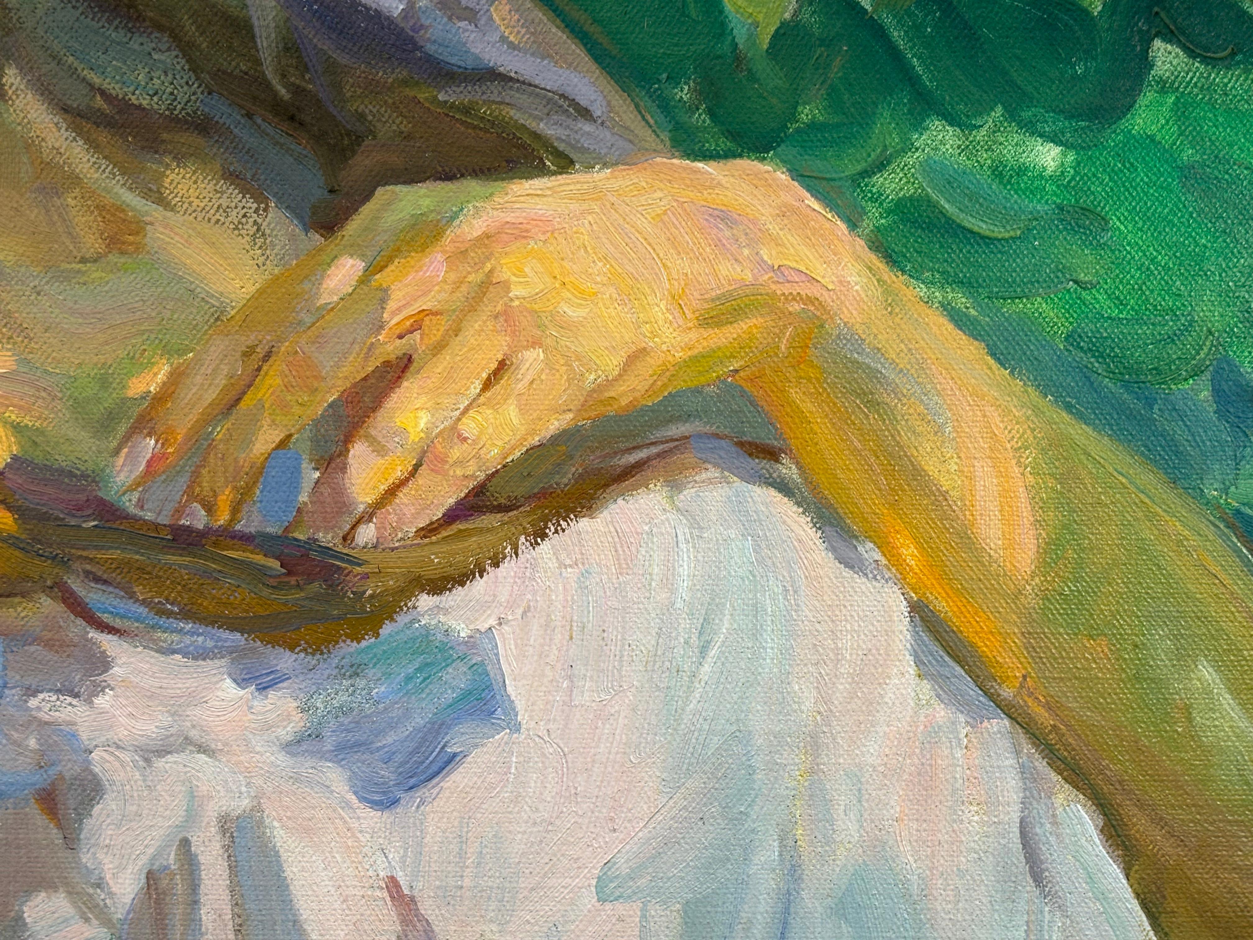 Sleeping , , Yuri Krotov contemporary Russian artist impressionist For Sale 9