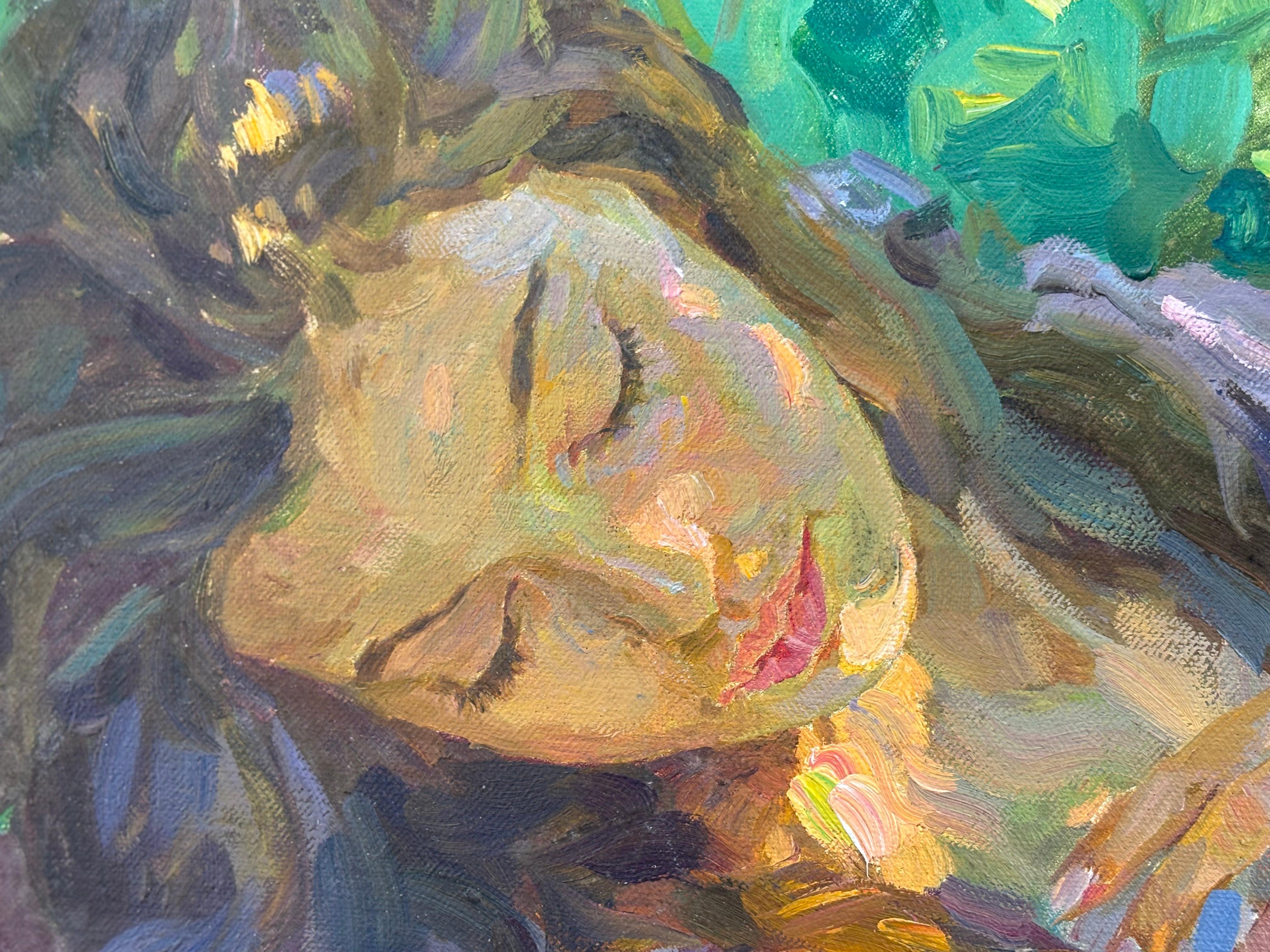 Sleeping , , Yuri Krotov contemporary Russian artist impressionist For Sale 10