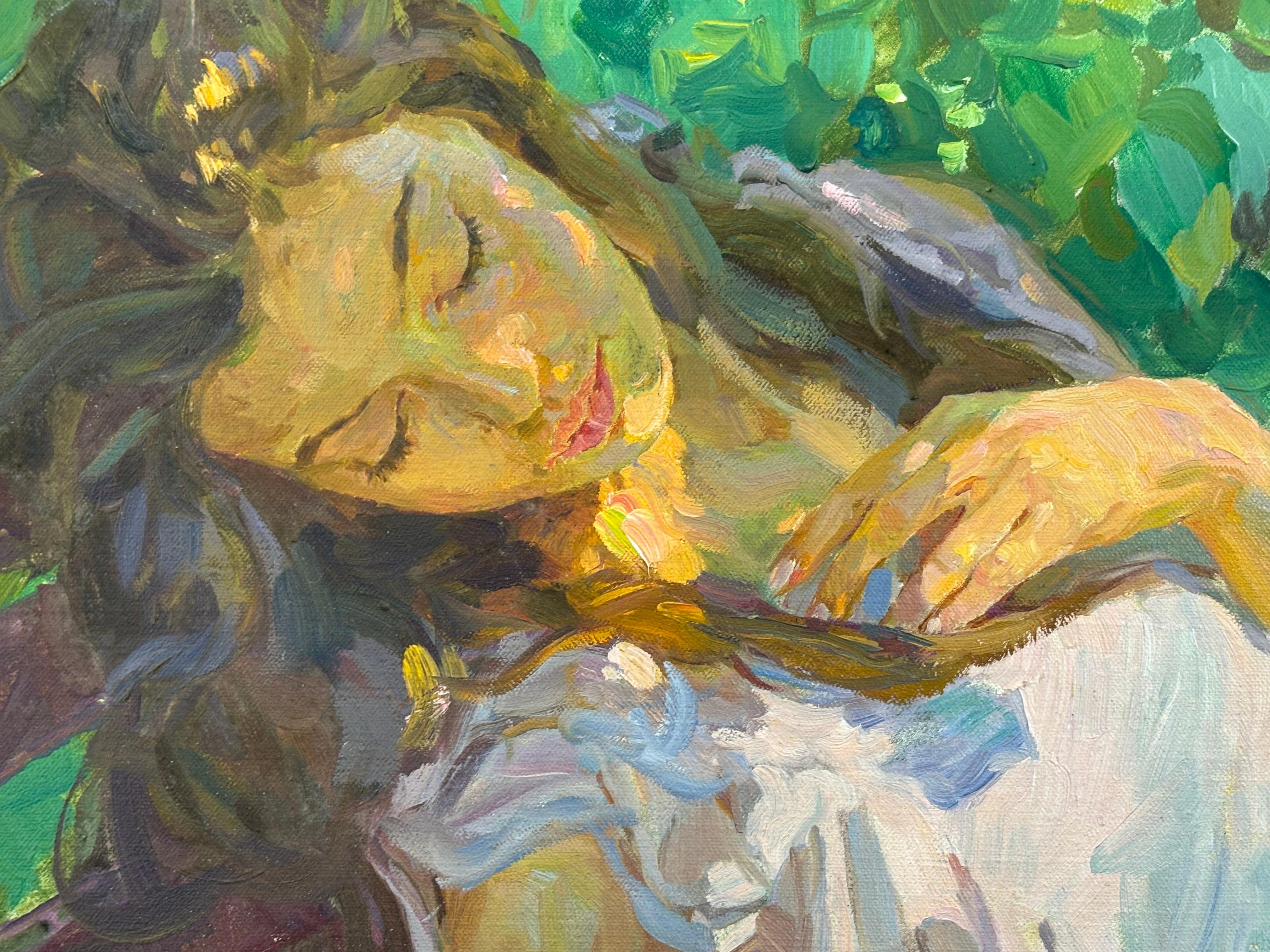 Sleeping , , Yuri Krotov contemporary Russian artist impressionist For Sale 11