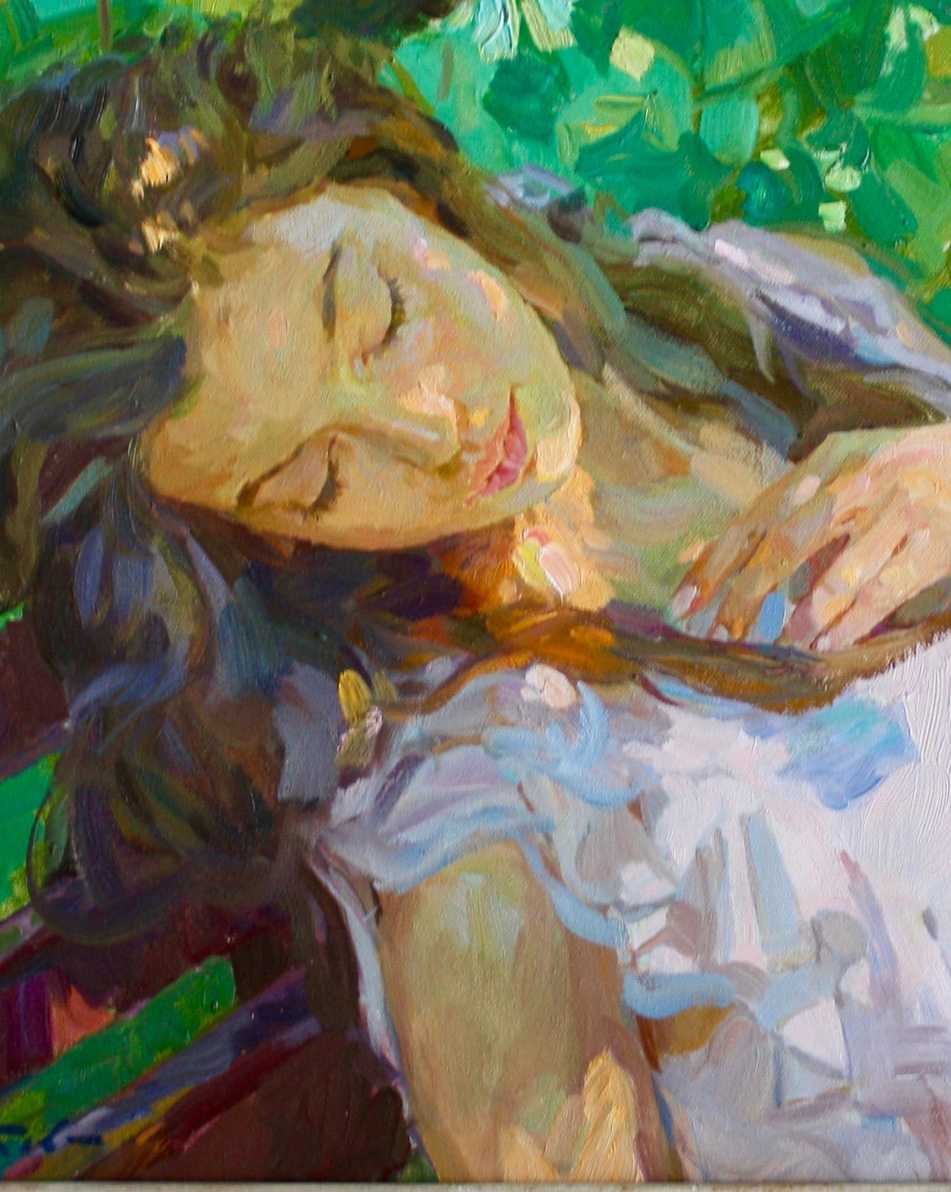 Durmiendo , , Yuri Krotov artista contemporáneo ruso impresionista en venta 4
