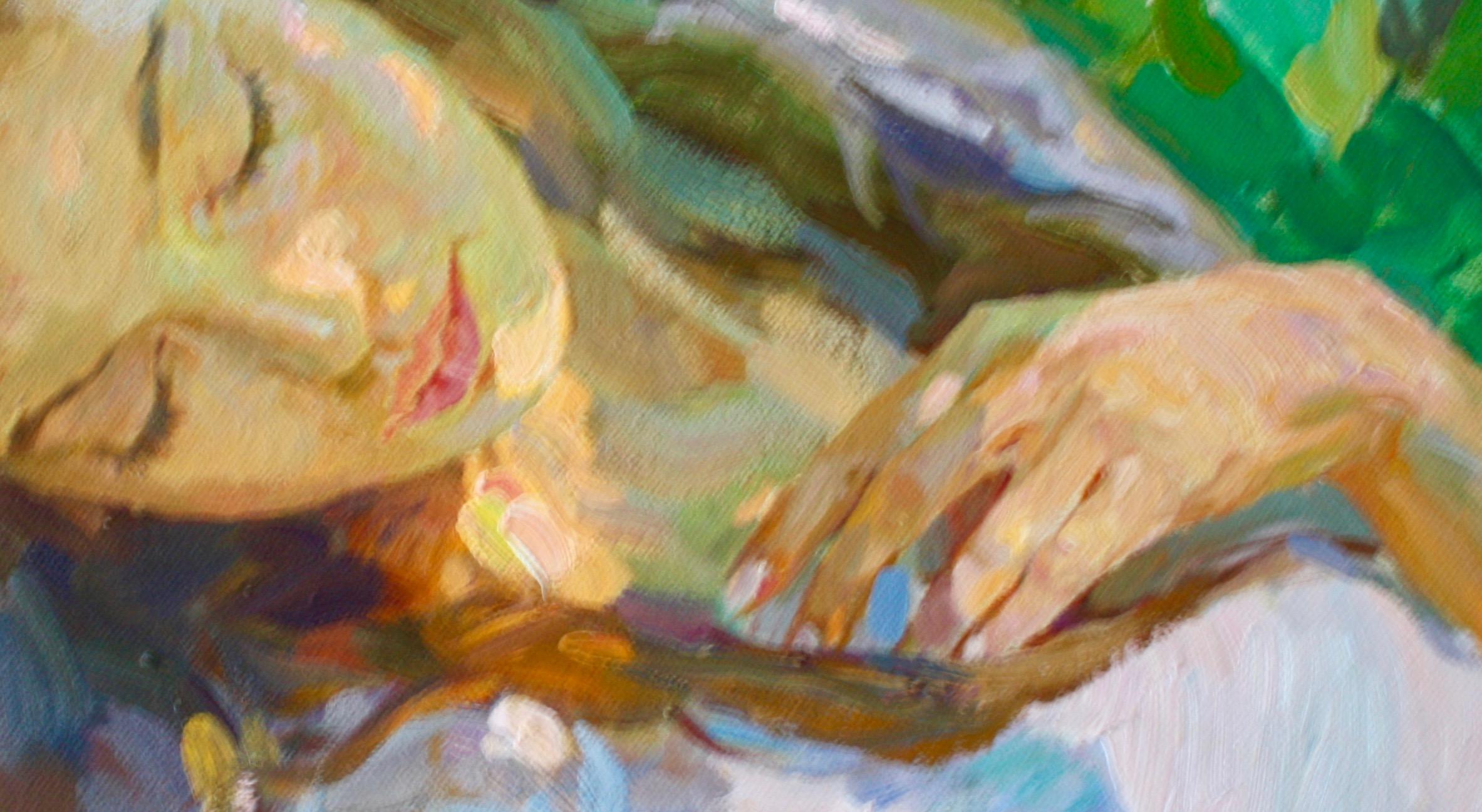 Durmiendo , , Yuri Krotov artista contemporáneo ruso impresionista en venta 6
