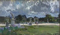 THE BOATING POND TUILERIES GARDES PARIS.Yuri Krotov Russian contemporary