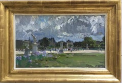 THE BOATING POND TUILERIES GARDES PARIS.Yuri Krotov Russian contemporary