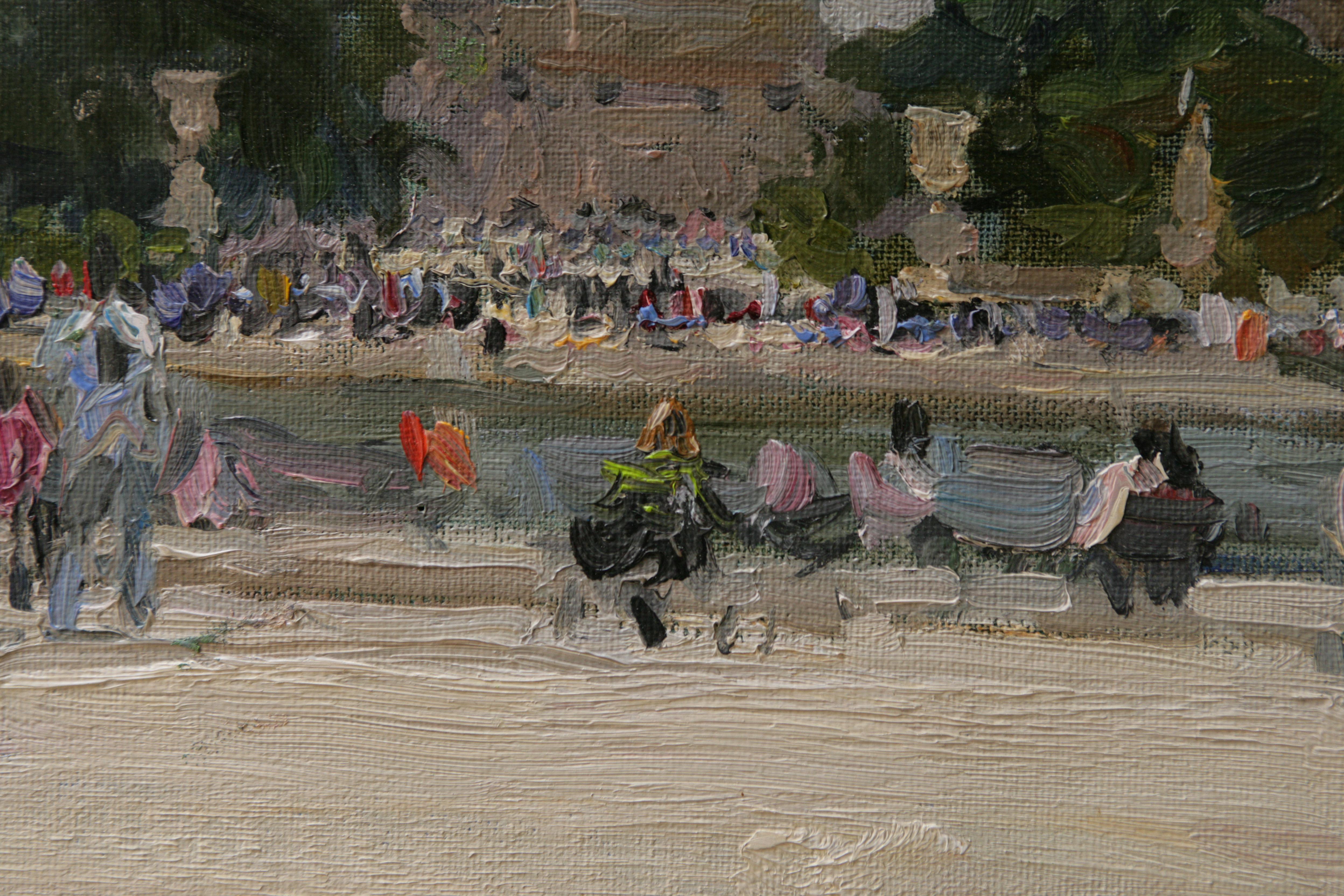 THE ROUND POND TUILLERRIES PARIS. YURI KROTOV  L'ARTISTE RUSSIAN CONTEMPORAIN en vente 7