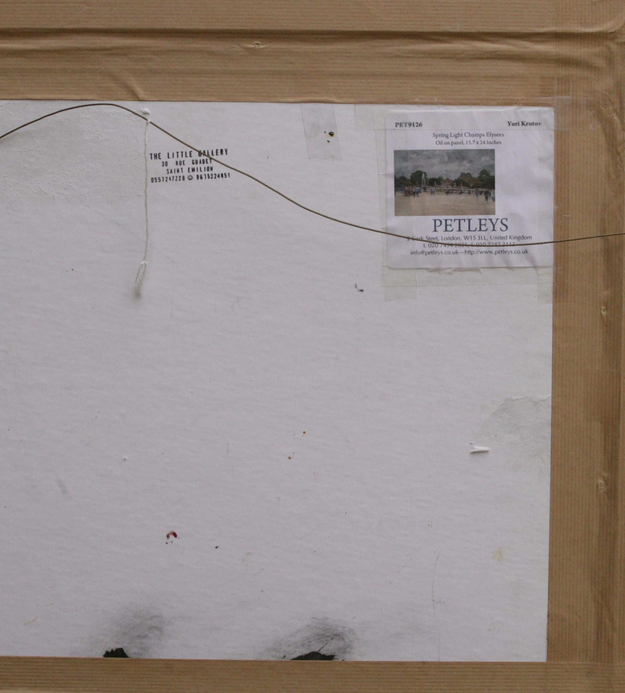 THE ROUND POND TUILLERRIES PARIS. YURI KROTOV  L'ARTISTE RUSSIAN CONTEMPORAIN en vente 11