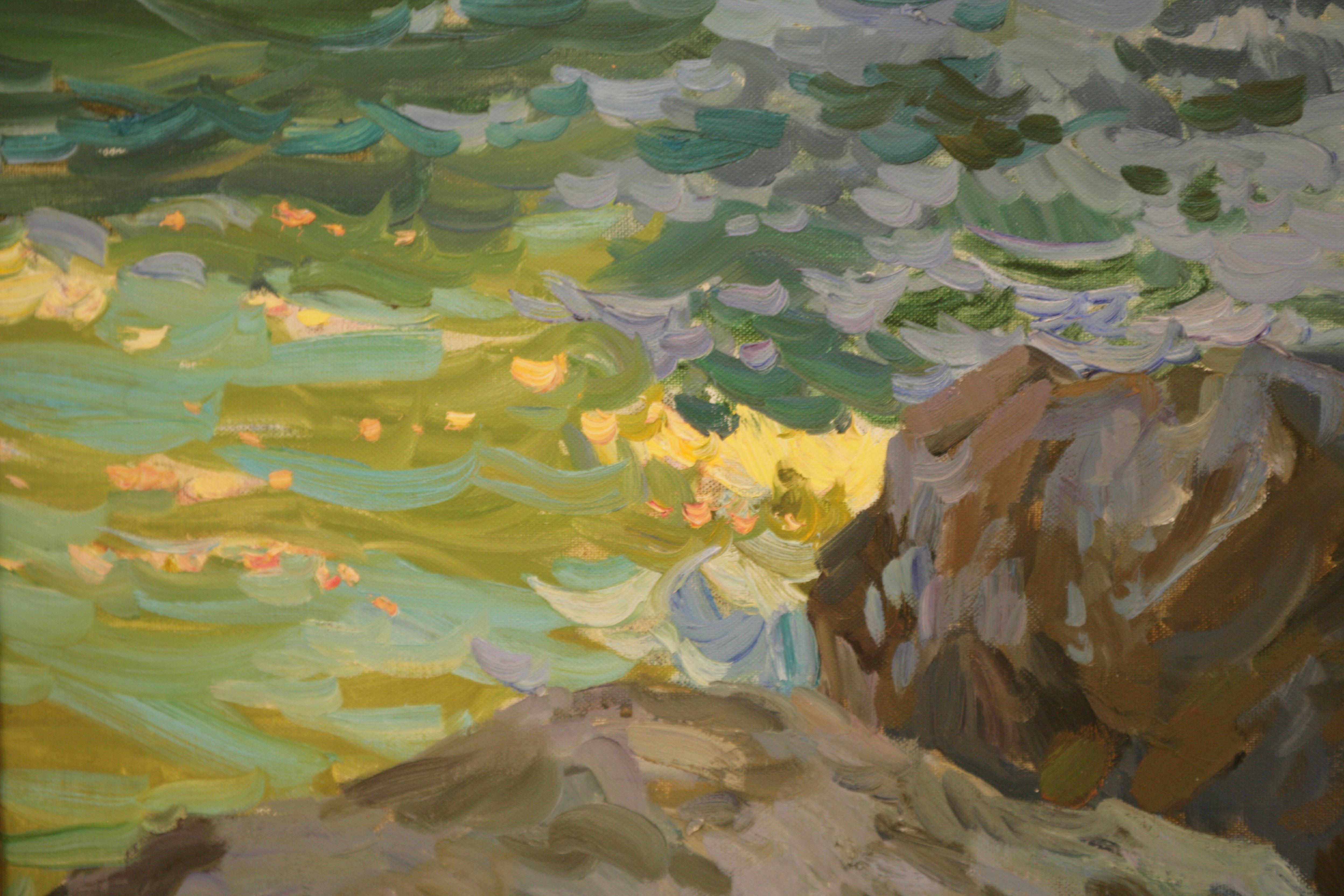 ESPERANDO LA GRAN OLA, , , Yuri Krotov 1964  Impresionista ruso en venta 11