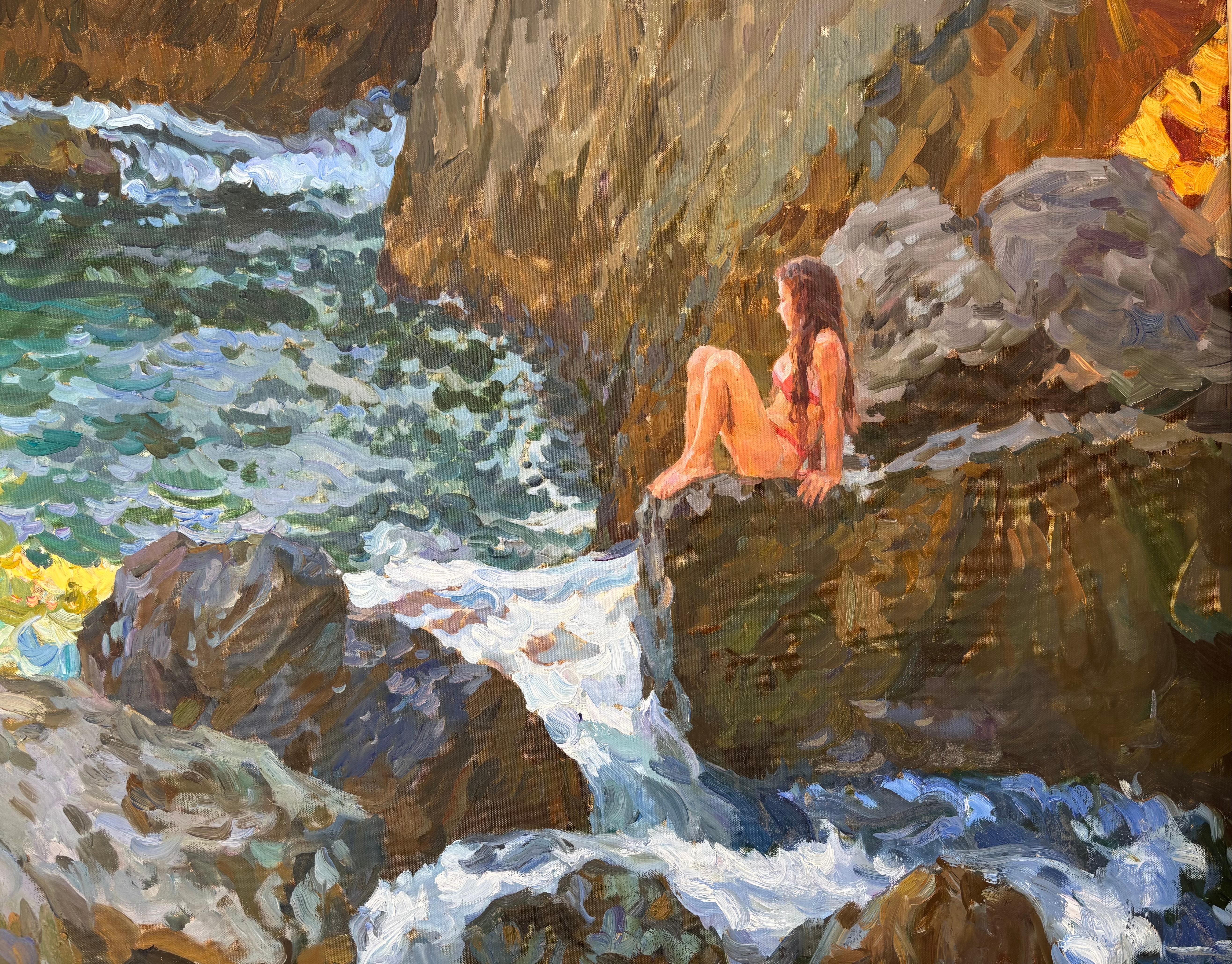ESPERANDO LA GRAN OLA, , , Yuri Krotov 1964  Impresionista ruso en venta 16