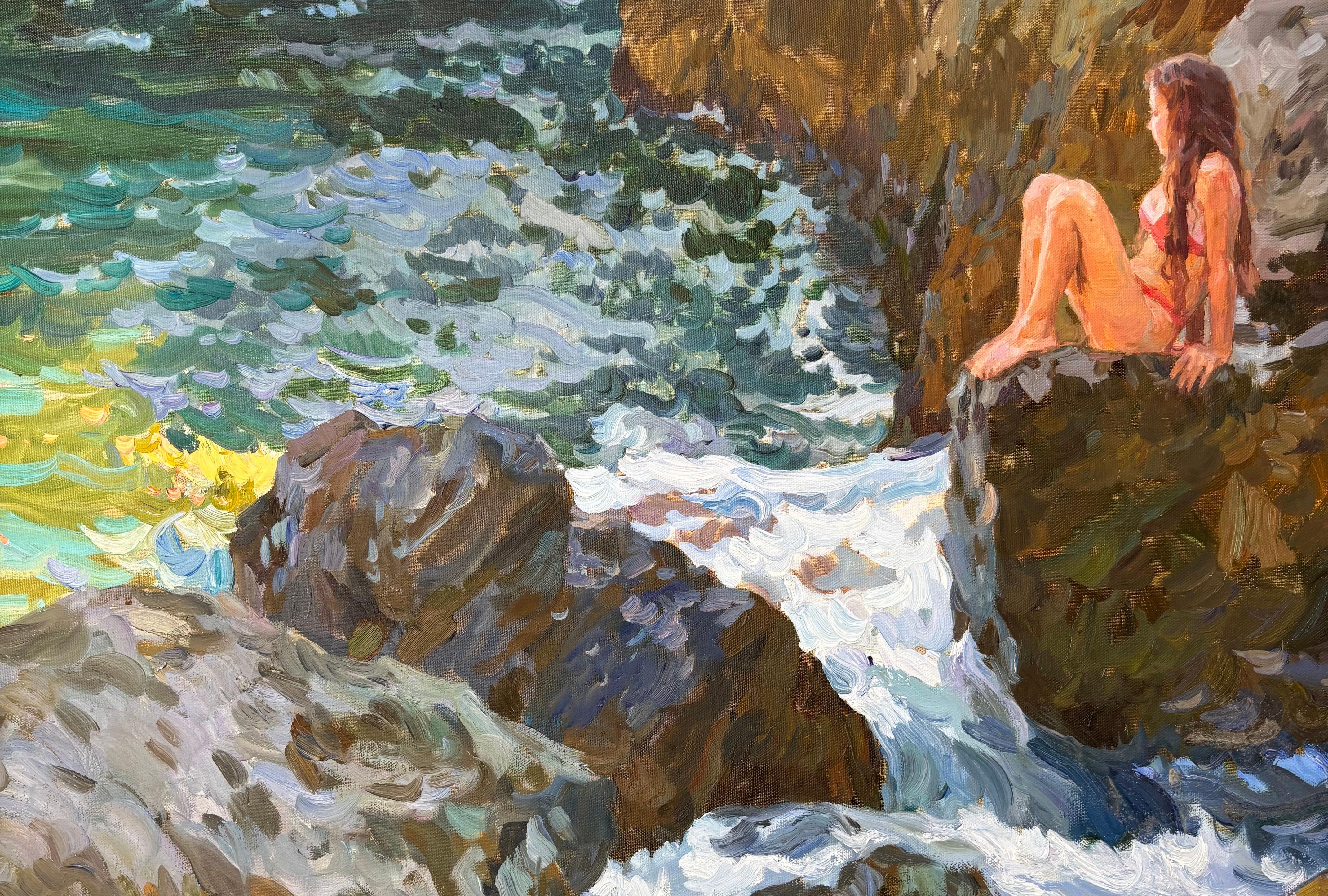 WAITING THE BIG WAVE, , , Yuri Krotov 1964  Russian impressionist For Sale 19