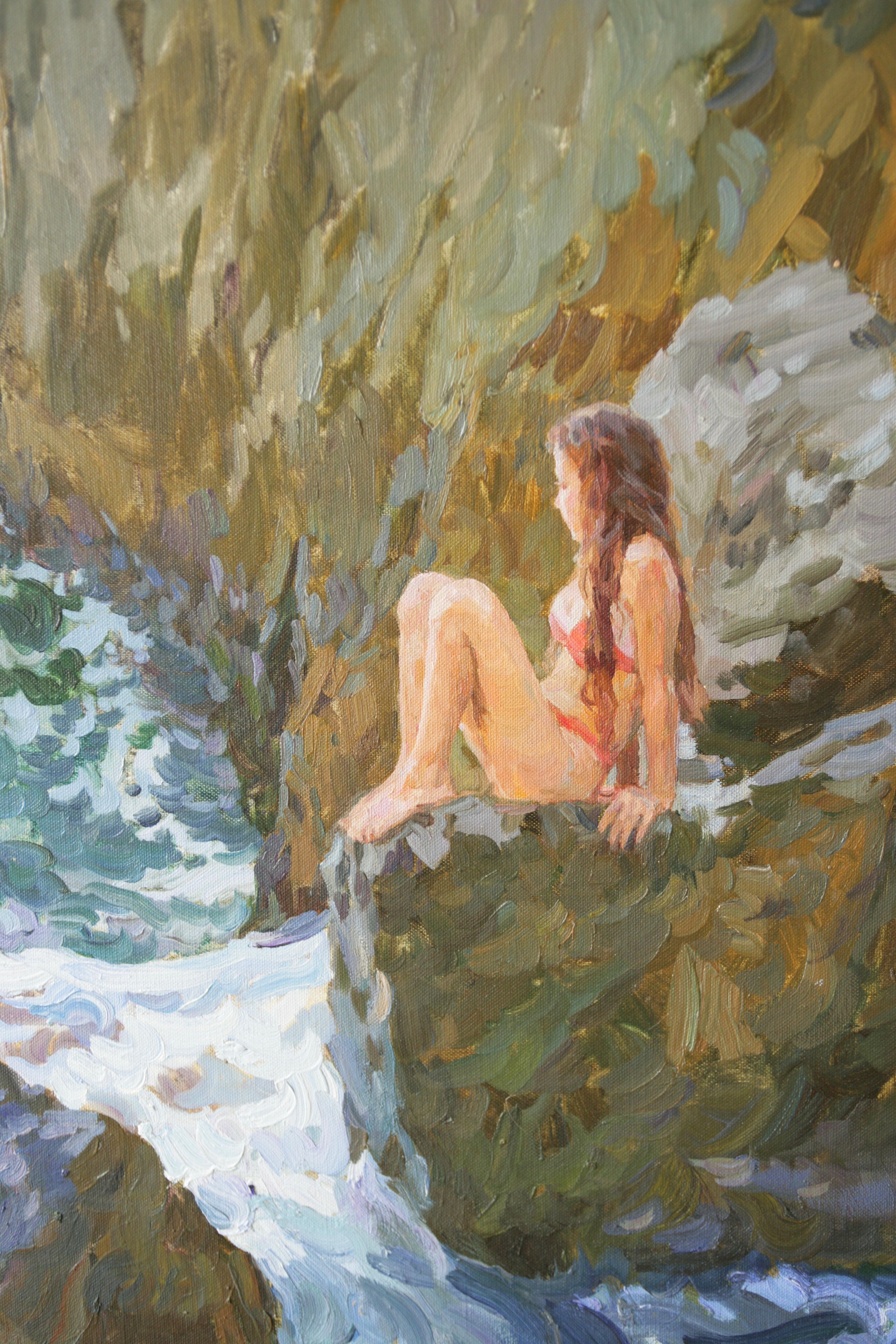 ESPERANDO LA GRAN OLA, , , Yuri Krotov 1964  Impresionista ruso en venta 2