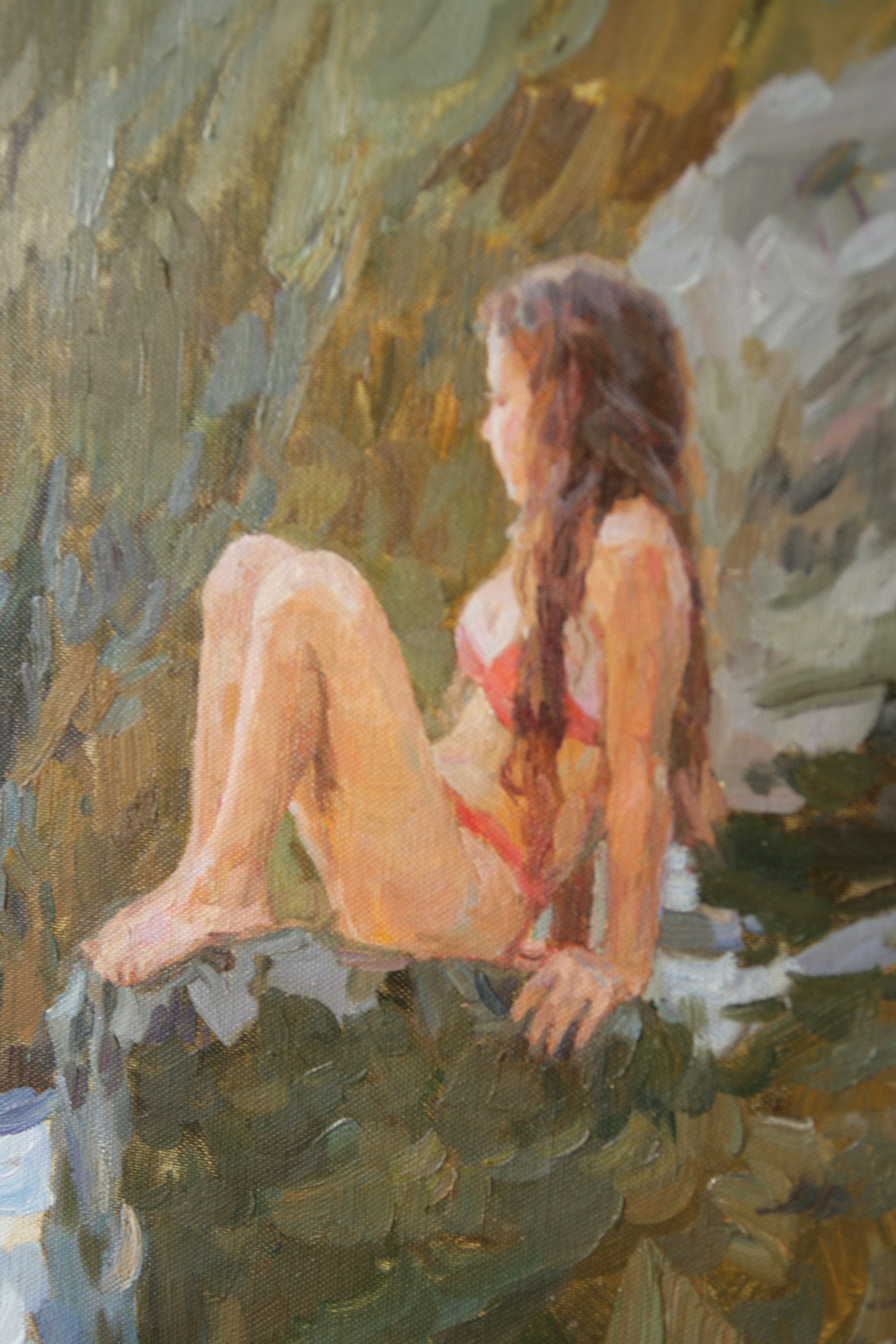 ESPERANDO LA GRAN OLA, , , Yuri Krotov 1964  Impresionista ruso en venta 4