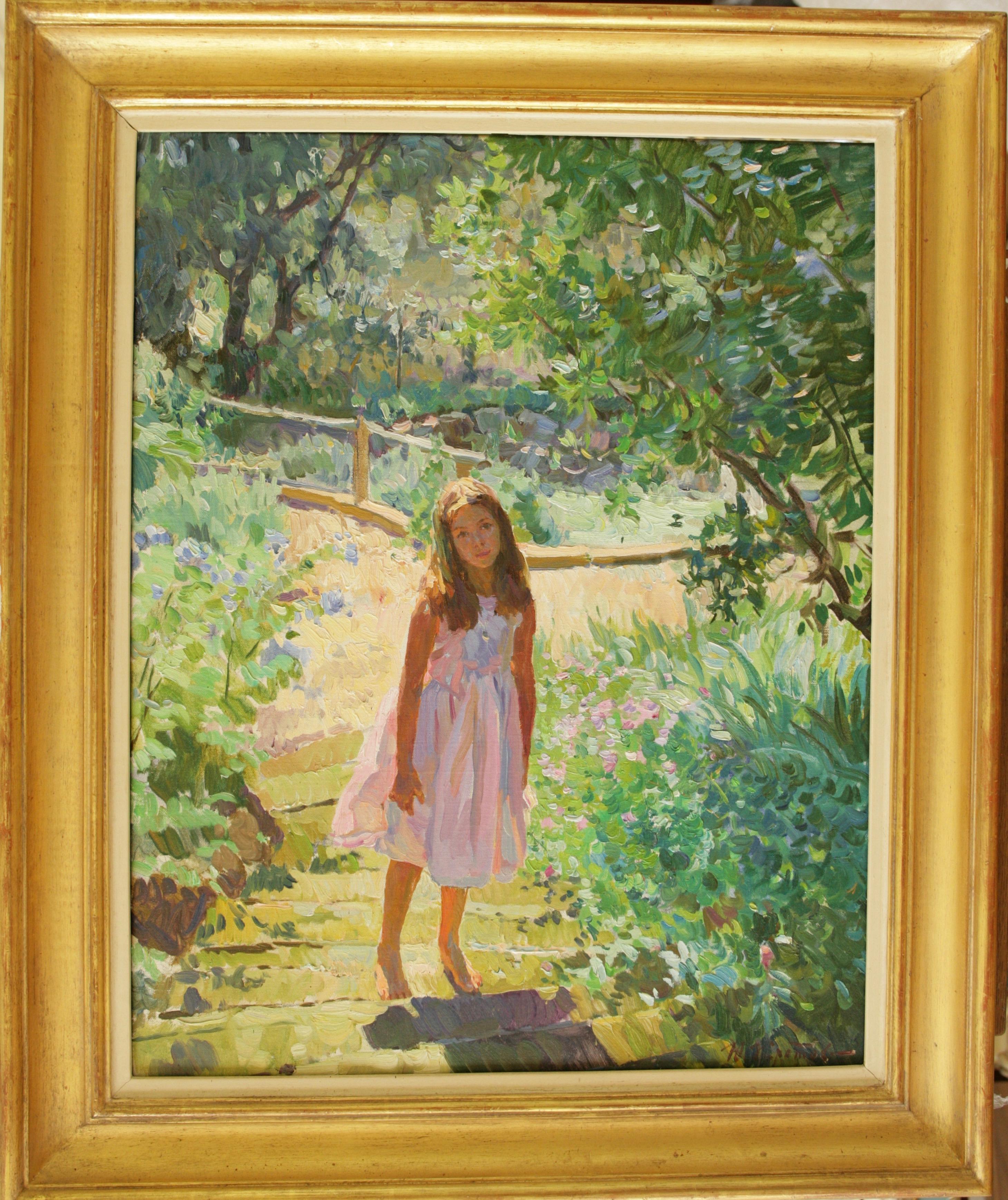 WALK IN THE SUMMER GARDEN,  Yuri Krotov Russian contemporary artist  4