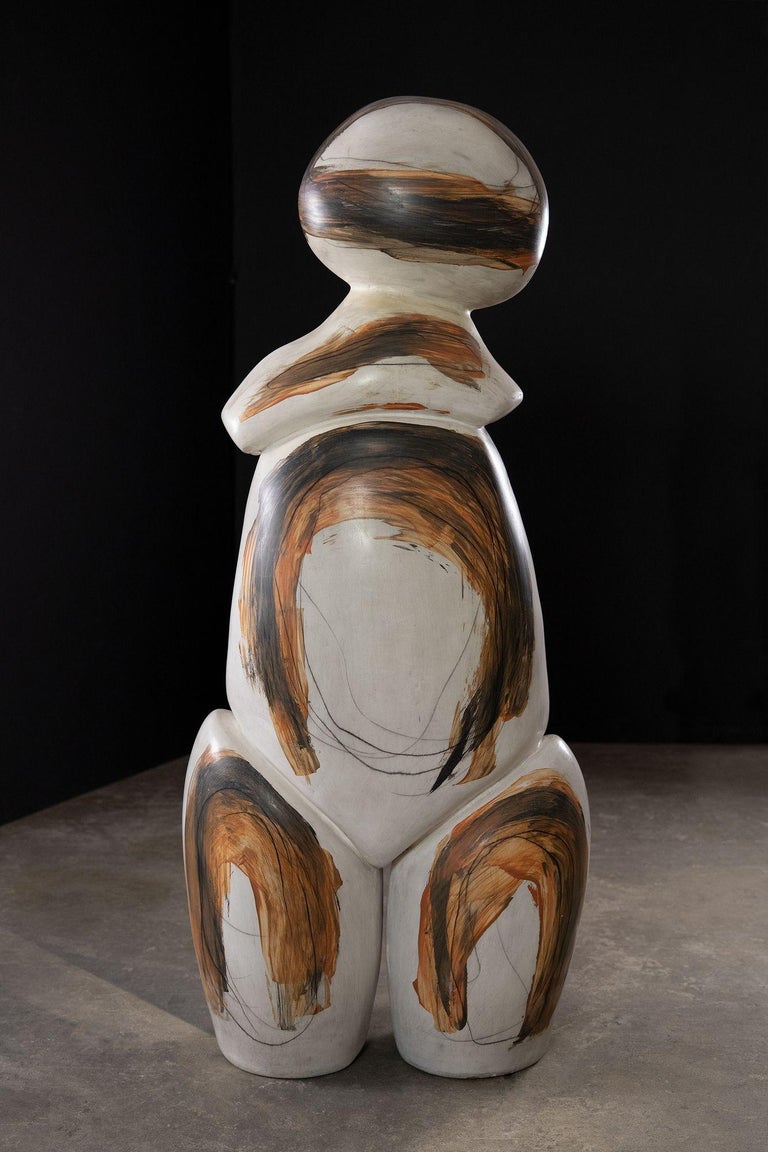 Yuri Zatarain Ceramic Abstract Sculpture, Contemporary Mexican Anthropomorphism For Sale at 1stDibs