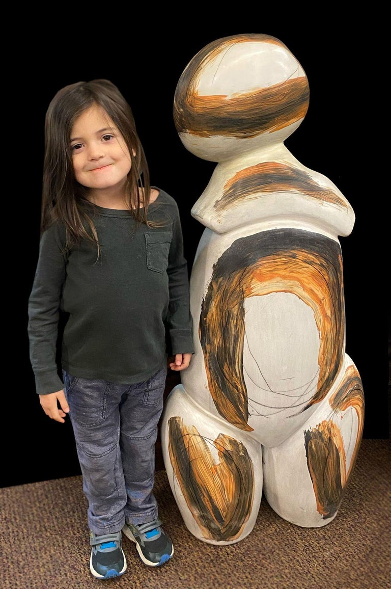 Yuri Zatarain Ceramic Abstract Sculpture, Contemporary Mexican Anthropomorphism For Sale at 1stDibs